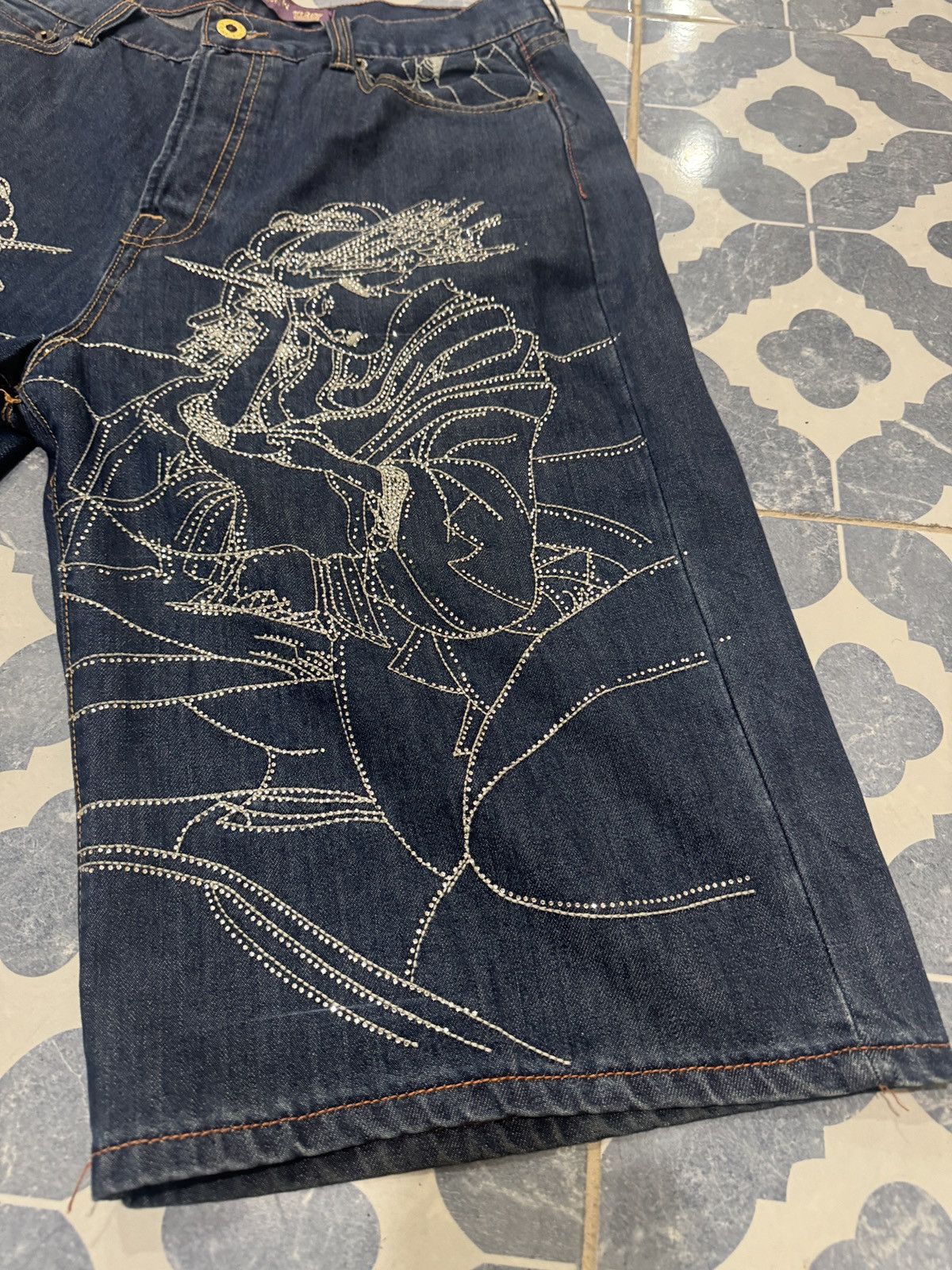Christian Audigier *VERY RARE* LIMITED EDITION CHRISTIAN AUDIGIER SHORTS Size US 34 / EU 50 - 4 Thumbnail