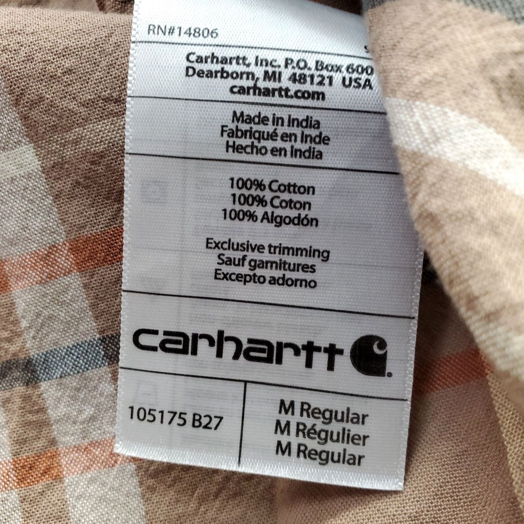 Carhartt Carhartt Mens Shirt Multicolor Plaid Short Sleeve Button Down Loose Fit XS? Size US M / EU 48-50 / 2 - 7 Thumbnail
