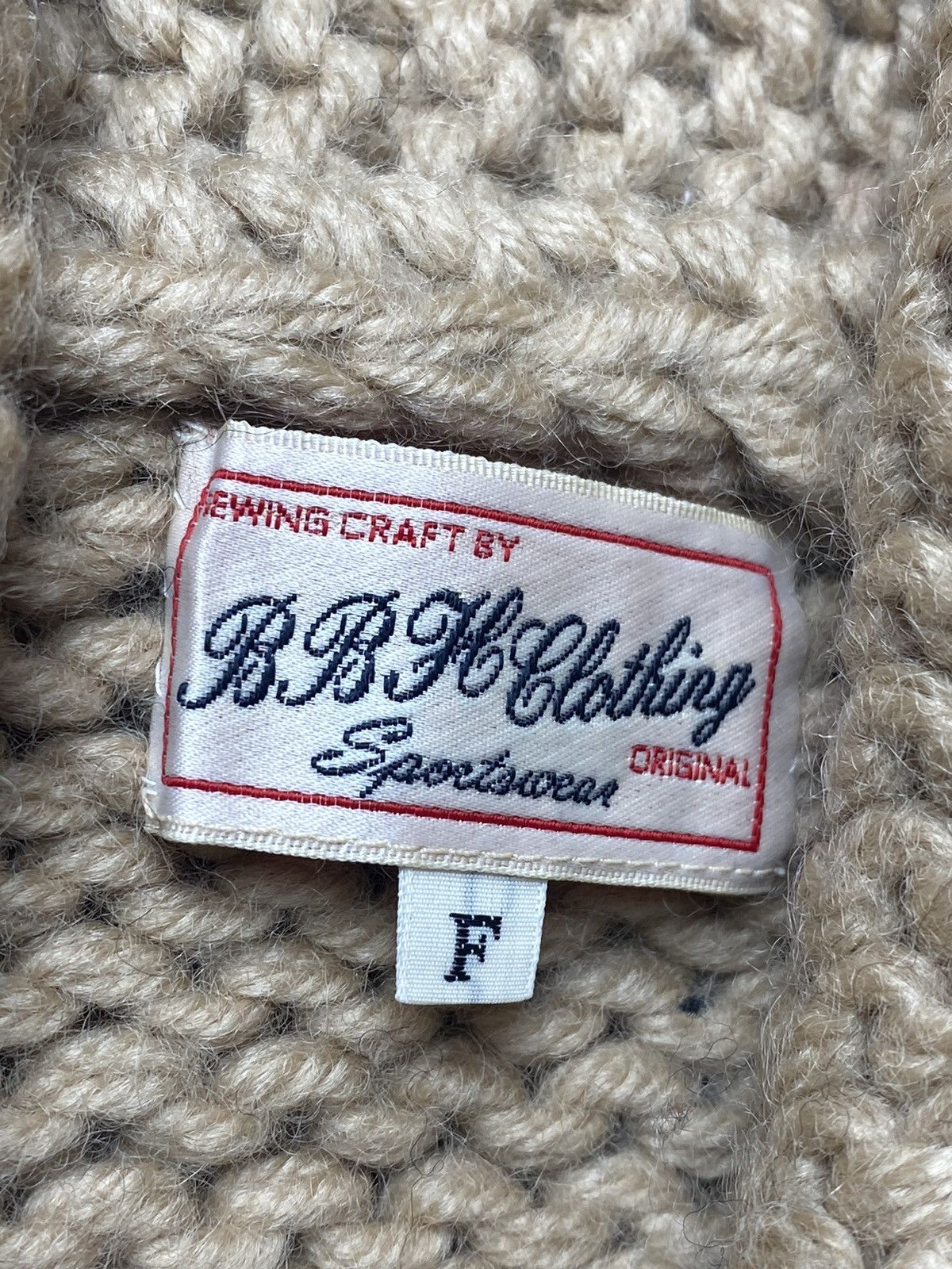 Designer × Japanese Brand 2000s BBH - Cunky Knitted Sweater Jacket Size US L / EU 52-54 / 3 - 7 Thumbnail