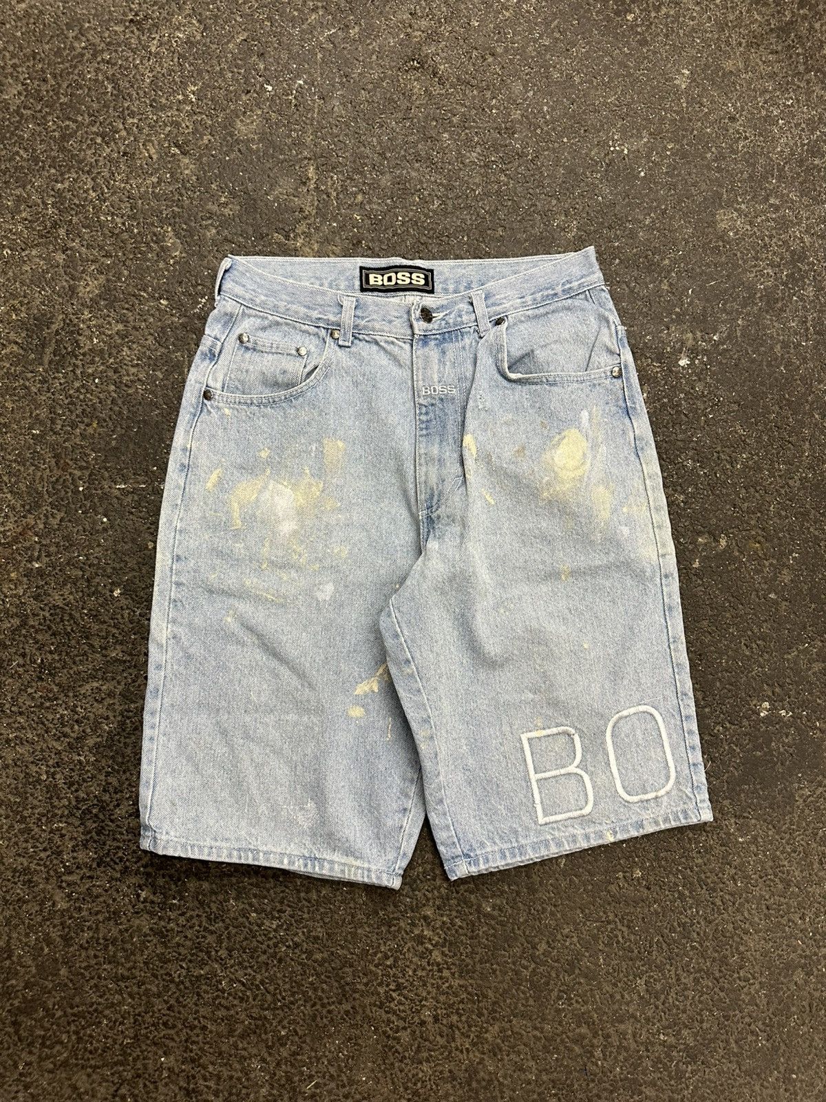 Hugo Boss × Vintage Y2K boss baggy jorts Size US 28 / EU 44 - 8 Thumbnail