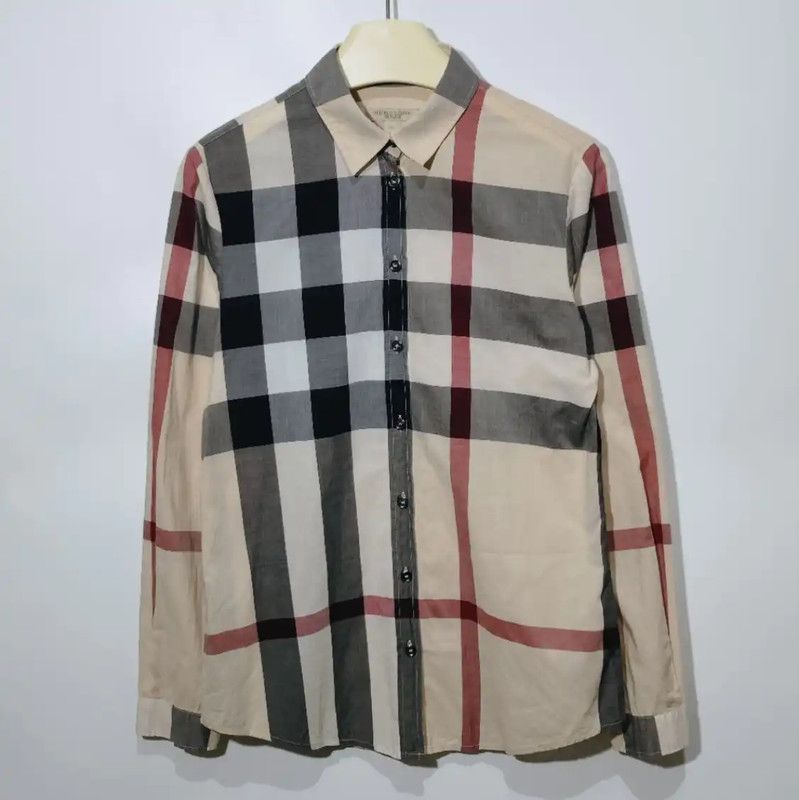 Burberry Burberry Khaki Check Cotton Women's Shirt Size XS / US 0-2 / IT 36-38 - 1 Thumbnail