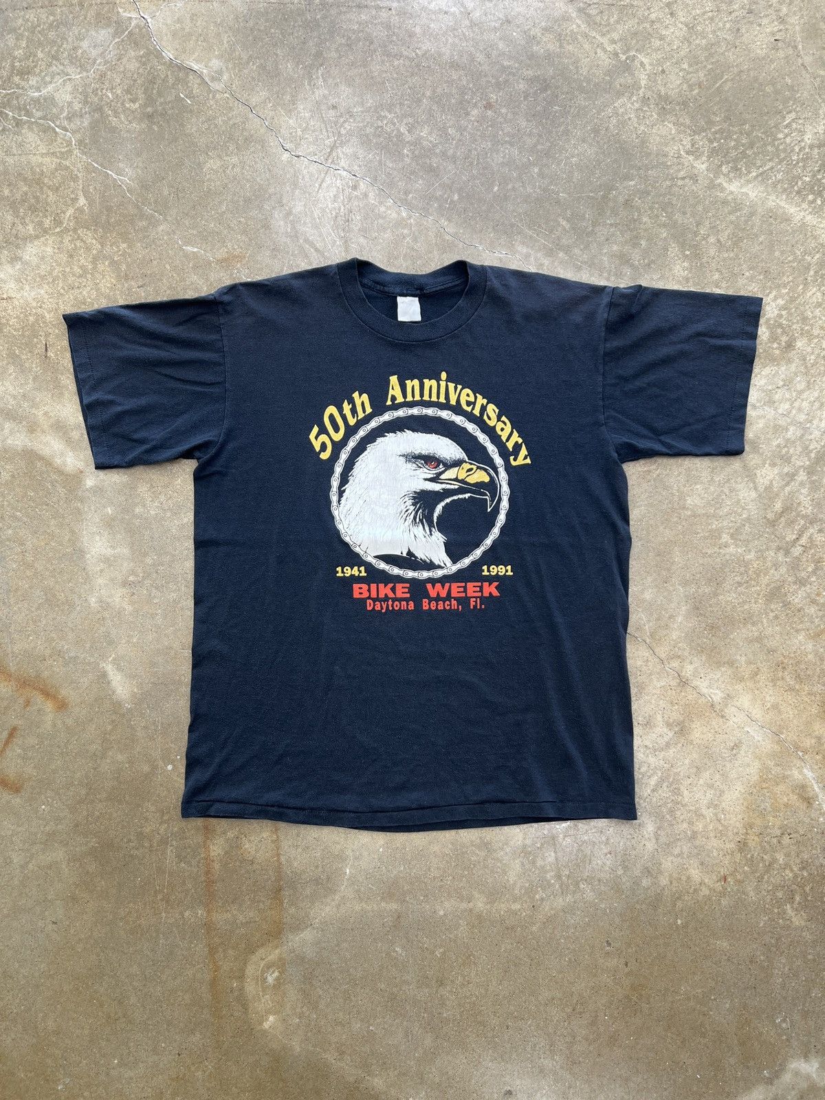 Vintage Vintage 1991 Bike Week Daytona Motorcycle Single Stitch XL Size US XL / EU 56 / 4 - 2 Thumbnail