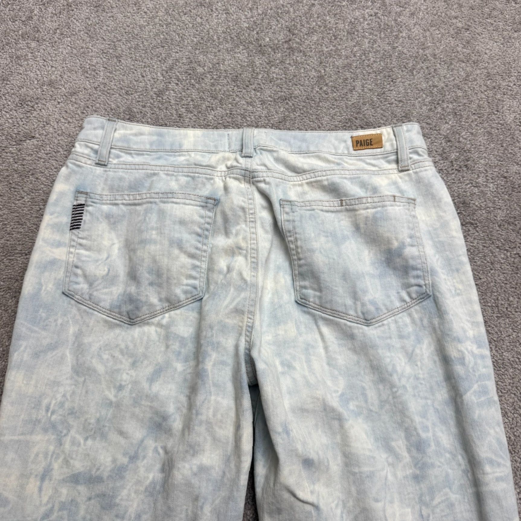 Paige Paige Hoxton Ankle Peg Denim Jeans Womens 30 Regular High Rise Acid Wash Blue 5-Pocket City Grunge Jeans Womens Size 30" / US 8 / IT 44 - 4 Thumbnail