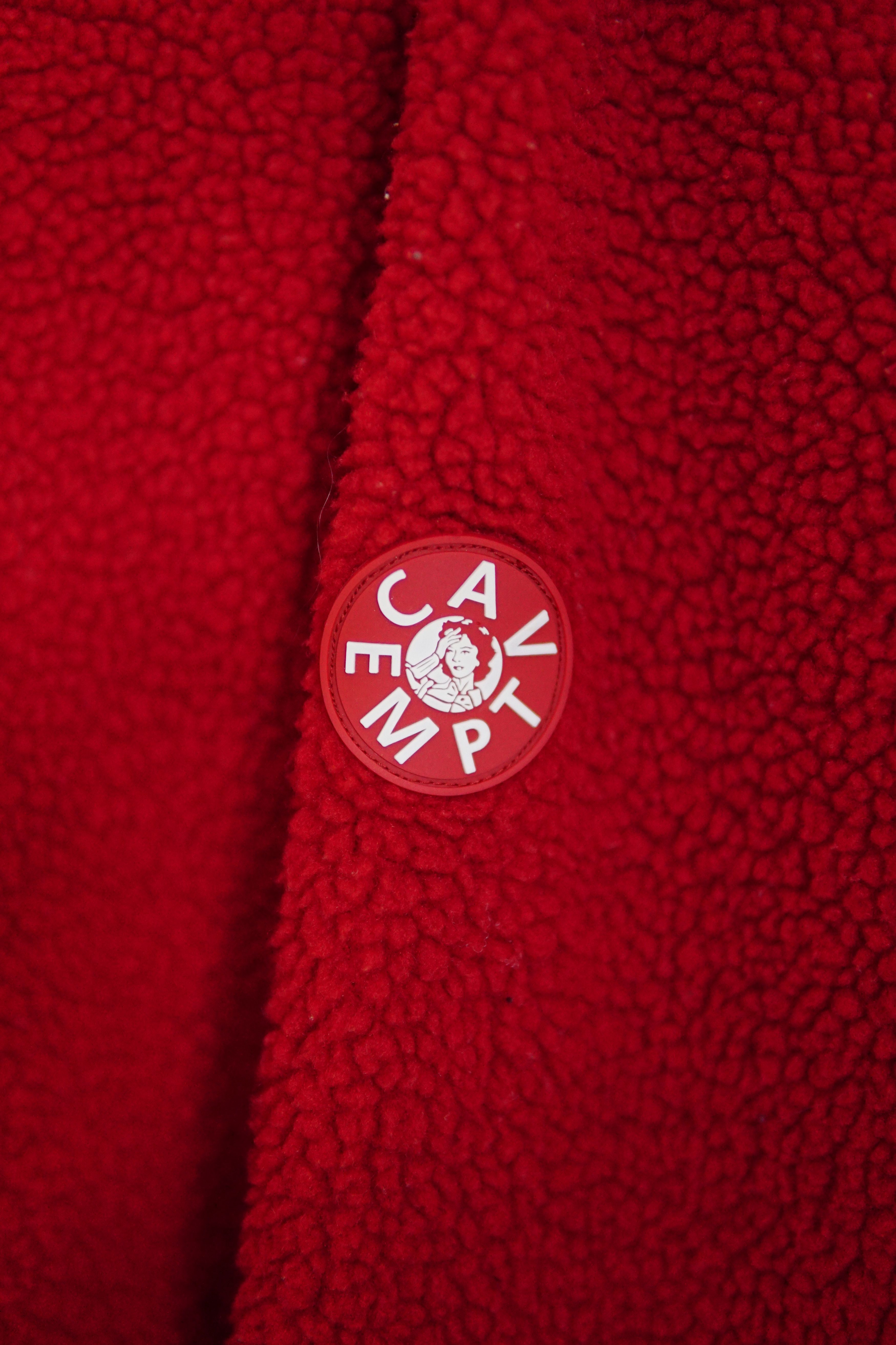 Cav Empt SS17 Red Fleece Crewneck Size US M / EU 48-50 / 2 - 4 Thumbnail