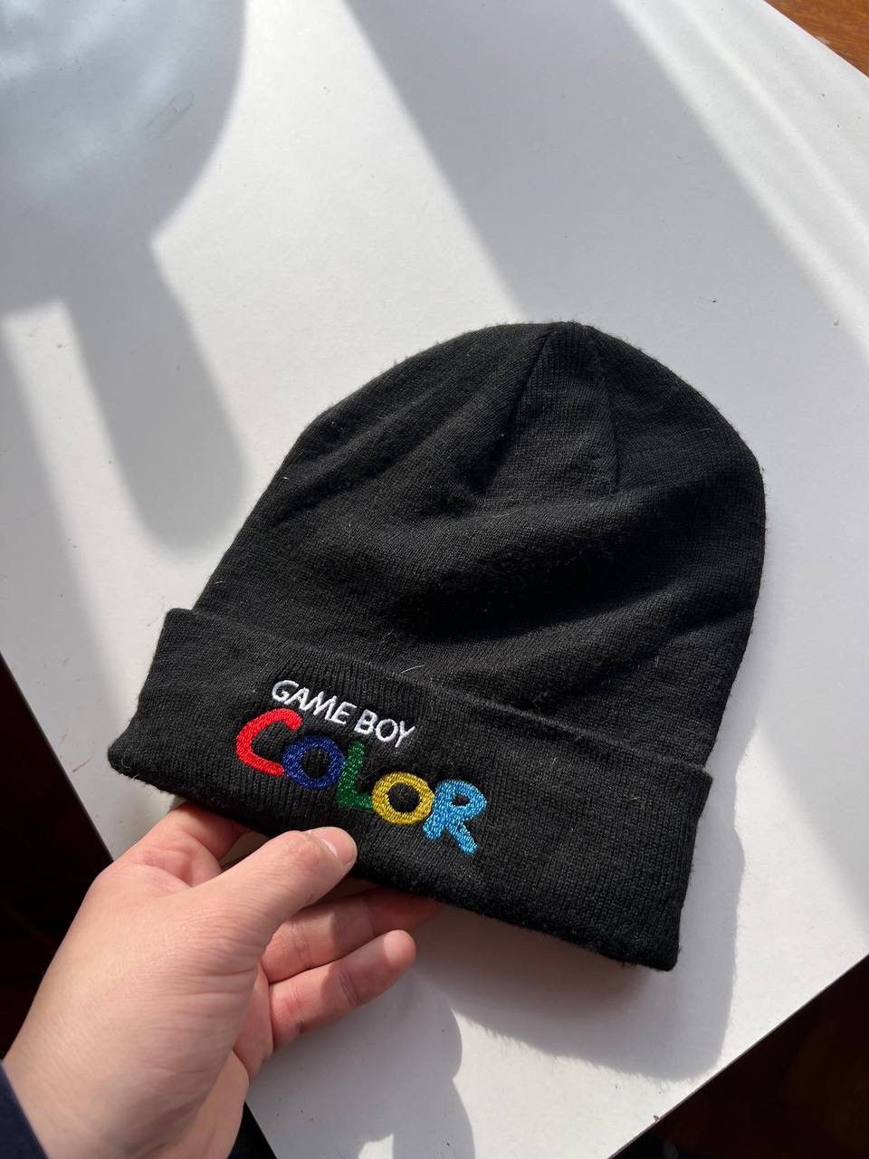 Sonic Lab Vintage Nintendo Game Boy Colour Multicolour Logo Beanie Hat Size ONE SIZE - 3 Thumbnail