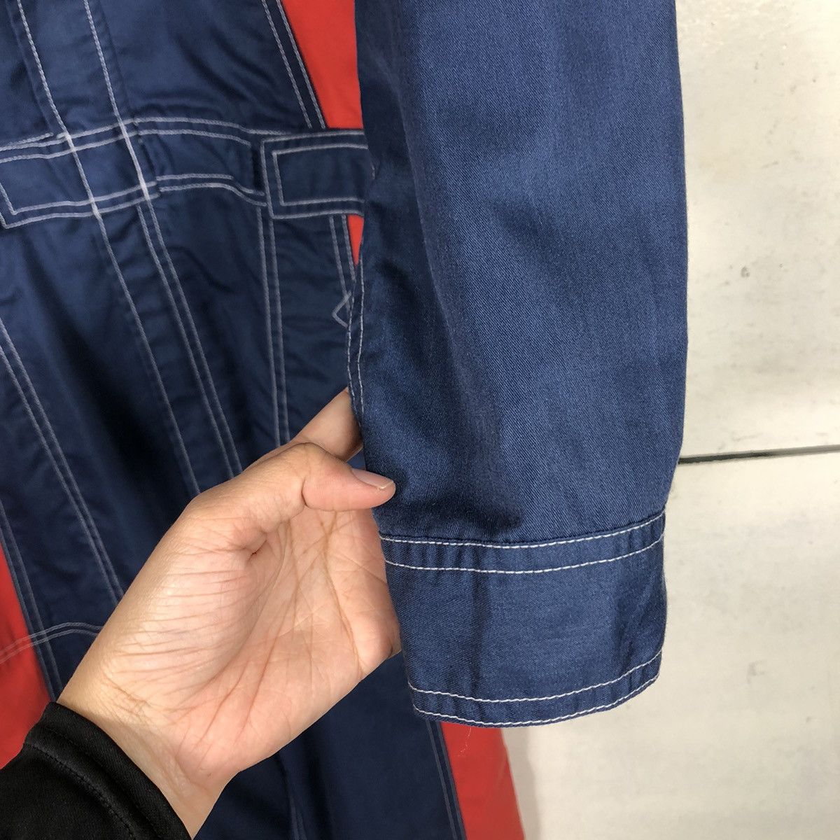 Japanese Brand 📌Vintage Coverall Worker Racing Daihatsu JDM Big Logo Size US 38 / EU 54 - 17 Thumbnail