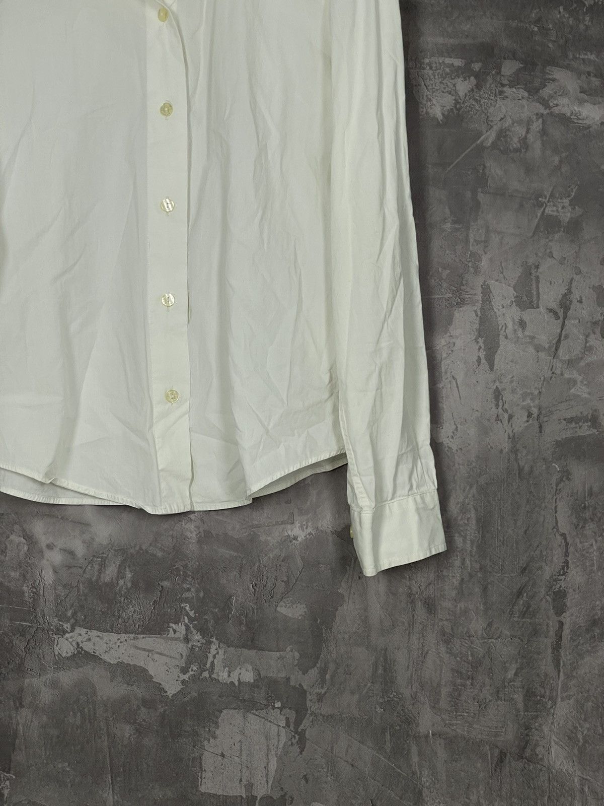 Dolce & Gabbana Vintage Women’s Dolce Gabbanna Basic White Shirt Button Up Size XS / US 0-2 / IT 36-38 - 6 Thumbnail