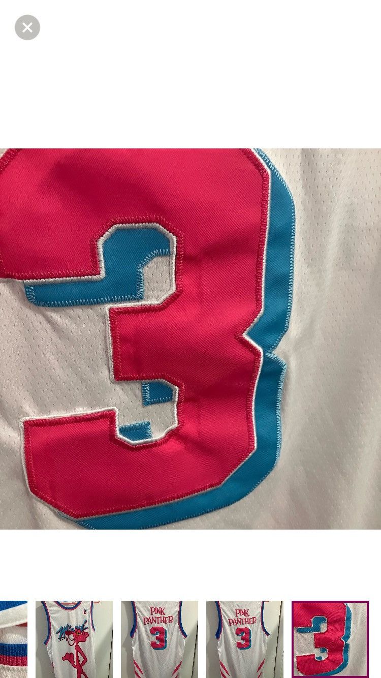 Other Pink Panther Miami wade Basketball Jersey tank top shirt XL Size US XL / EU 56 / 4 - 5 Thumbnail