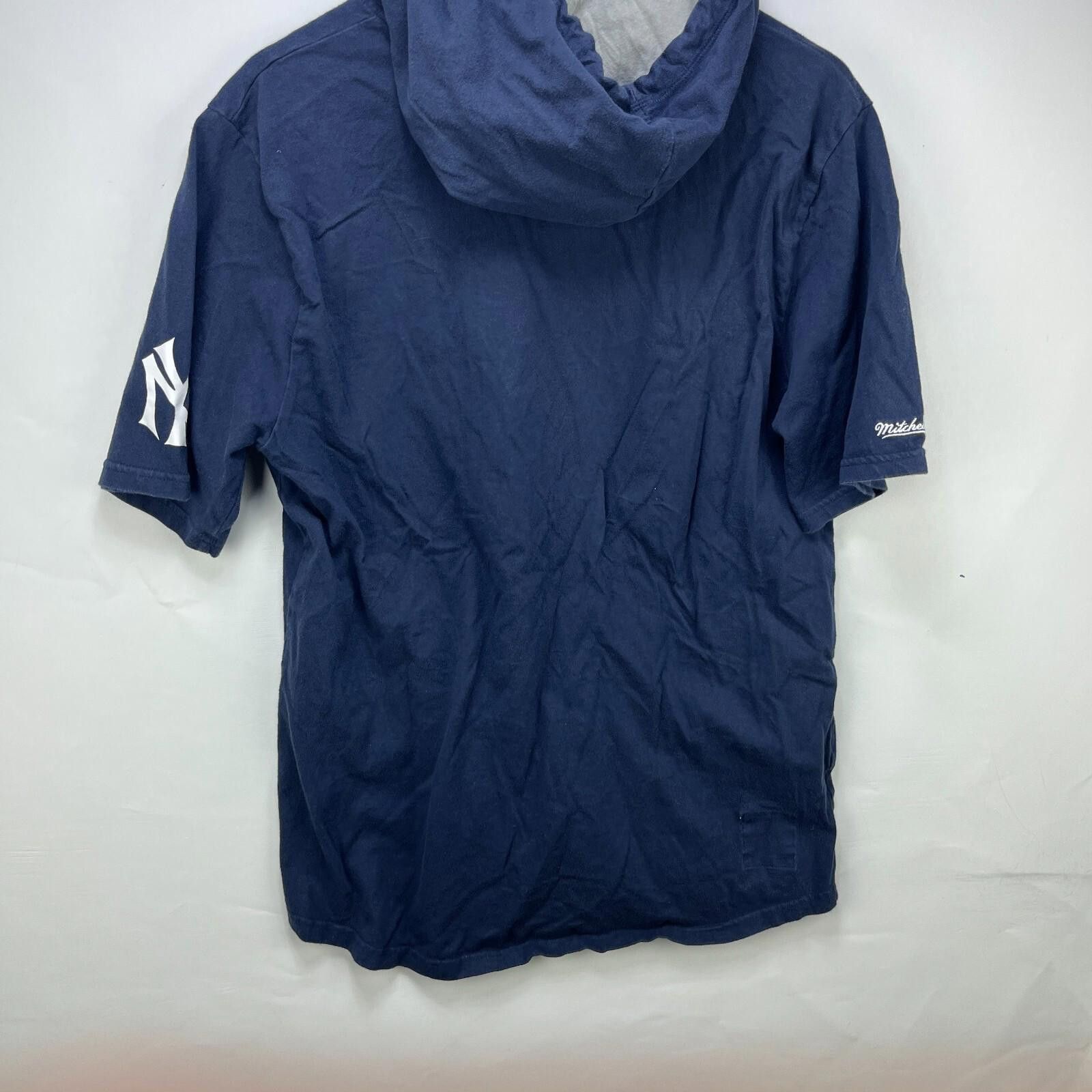 Mitchell & Ness Vintage Y2K New York Yankees Hooded Short Sleeve Shirt Large Size ONE SIZE - 9 Thumbnail