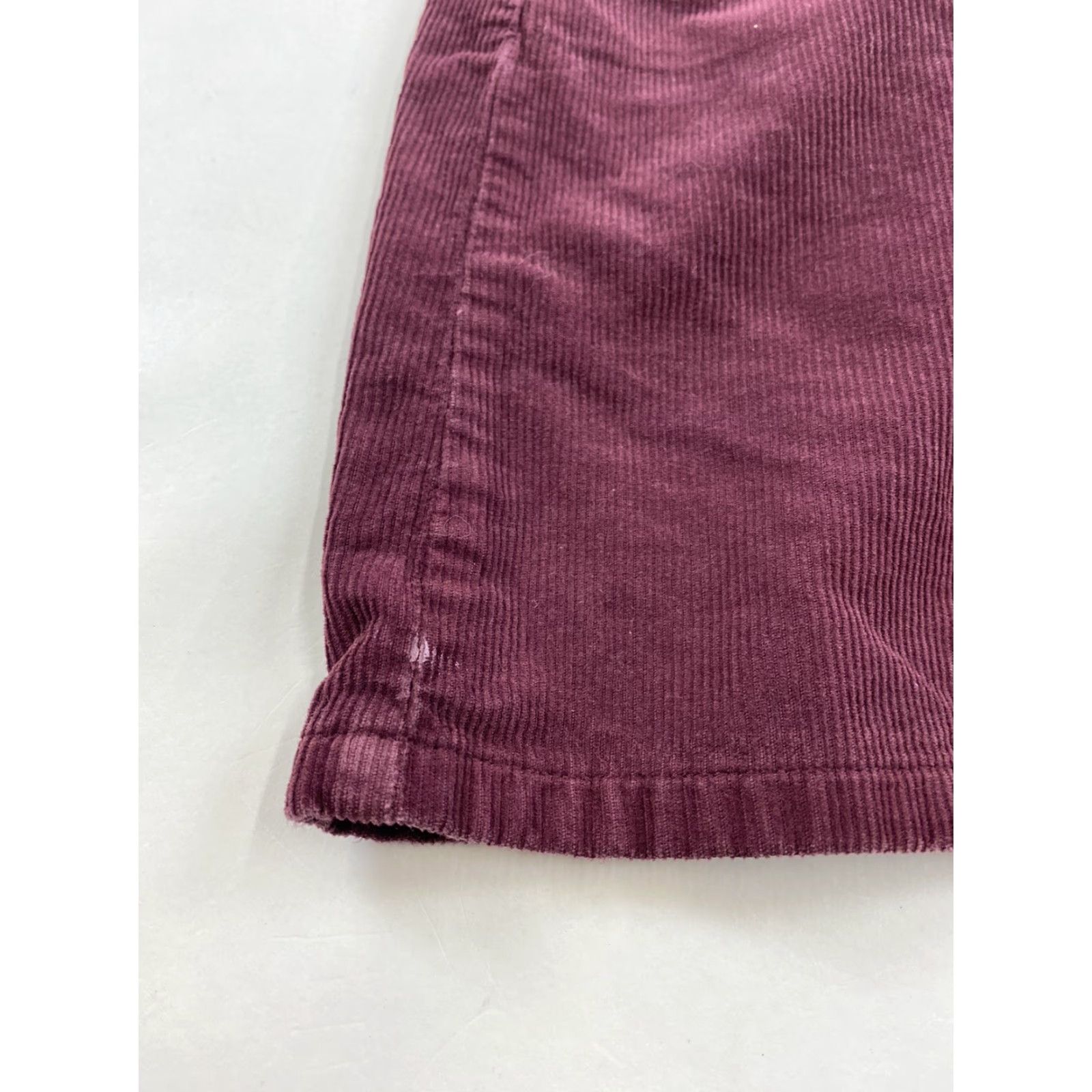 Pacsun Pacsun Corduroy Skirt 26 Burgundy Red Mini Buttons Size 26" / US 2 / IT 38 - 4 Thumbnail