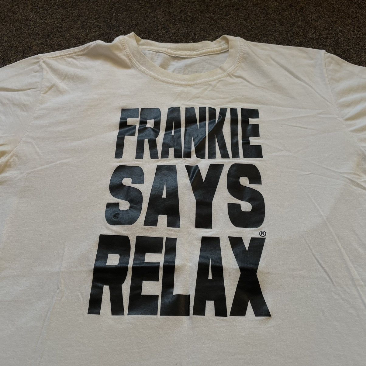 Vintage Vintage Y2K Frankie Says Relax Graphic Tee Streetwear Slim L Size US L / EU 52-54 / 3 - 3 Thumbnail