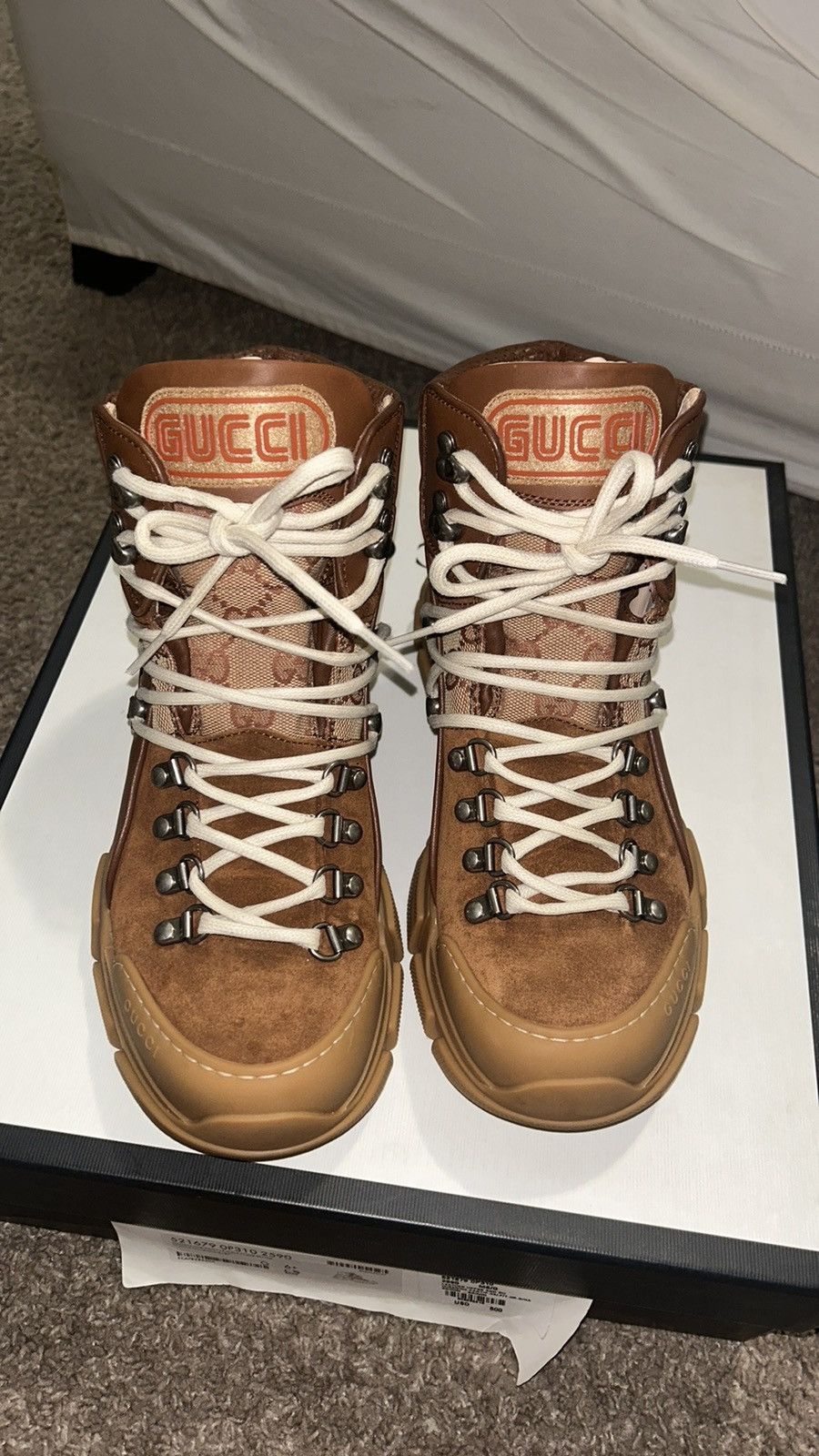 Gucci Gucci Flashtrek Leather High Boot Brown Size US 7.5 / EU 40-41 - 2 Thumbnail