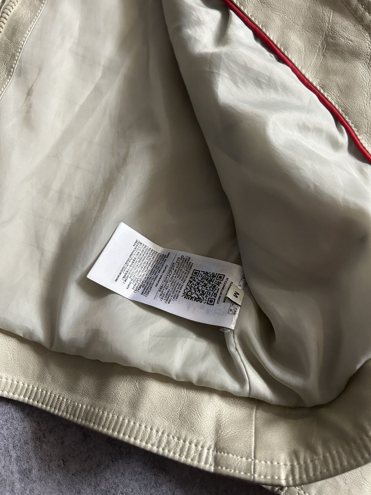 Guess Guess white biker leather jacket mens y2k avant-garden Size US M / EU 48-50 / 2 - 6 Thumbnail