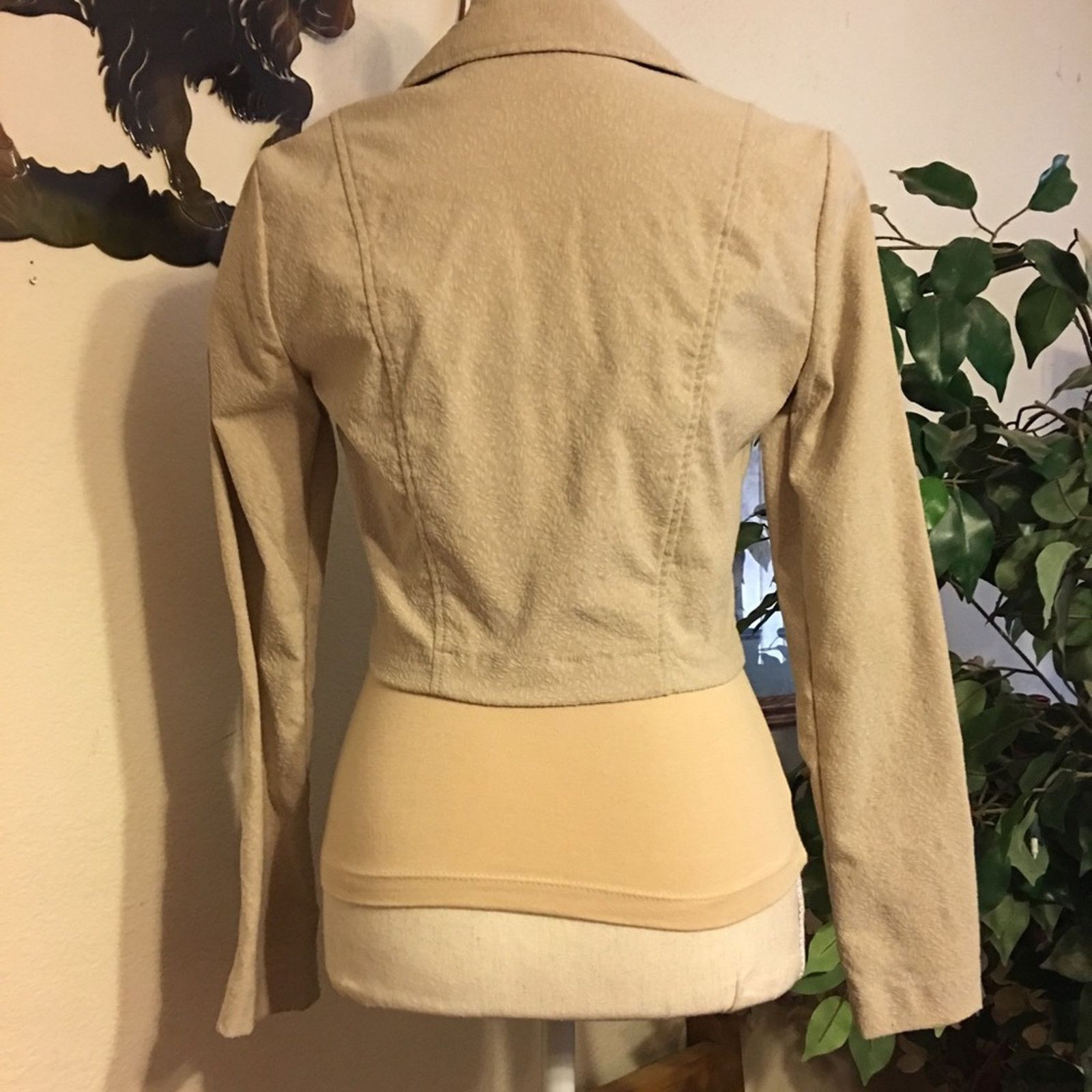 Other Georgette tan textured stretch jacket poncho S Size S / US 4 / IT 40 - 2 Thumbnail