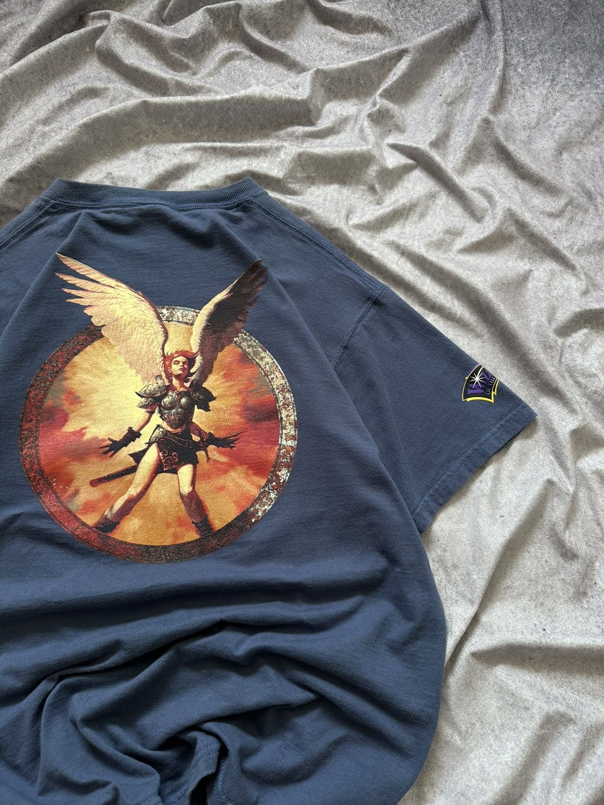 Vintage Vtg 00s Magic The Gathering Facta Non Verba Reya Tee Size US L / EU 52-54 / 3 - 4 Thumbnail
