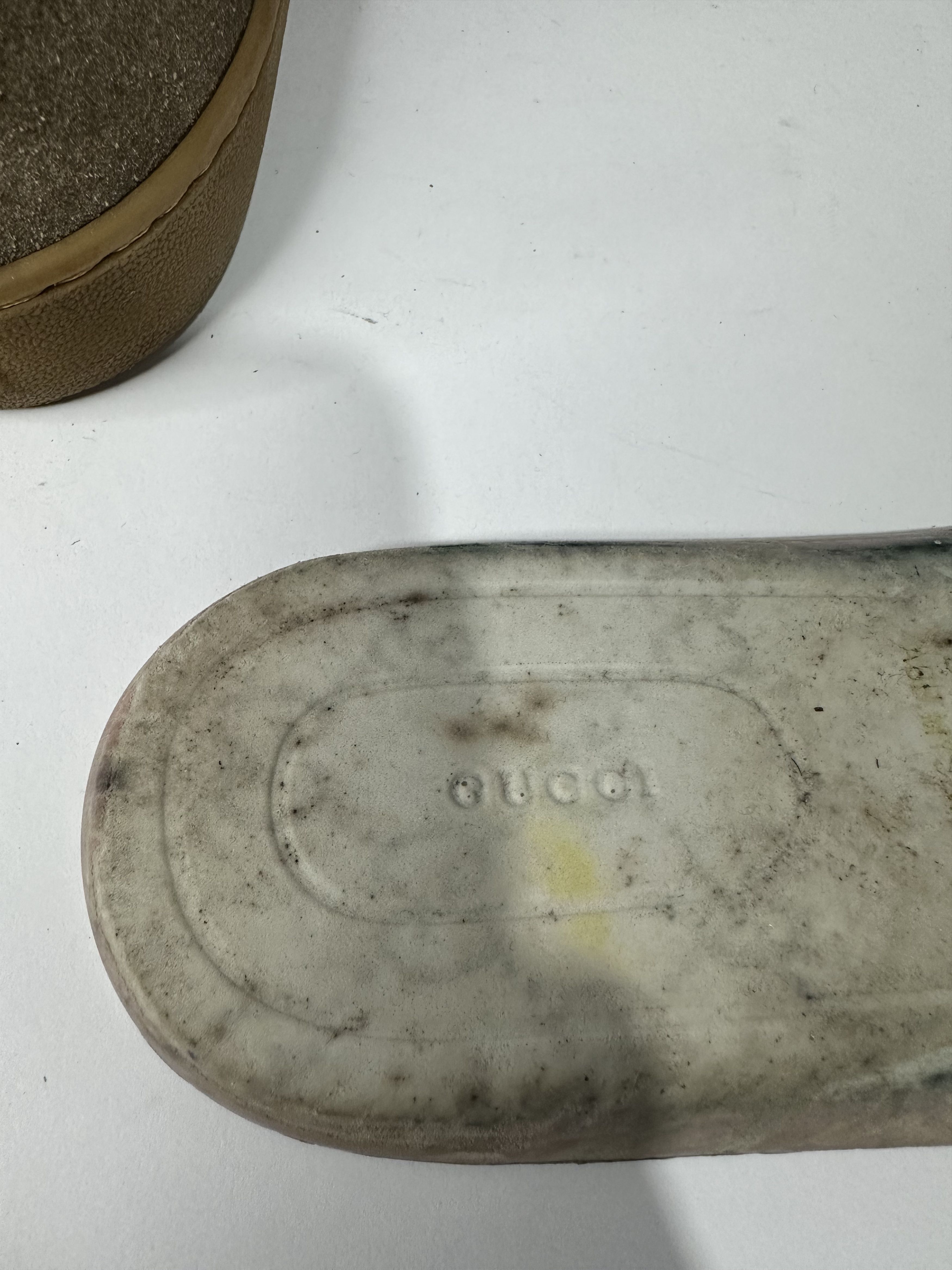 Gucci Gucci G74 Web Leather And Suede Tricolor Sneakers. Size US 10.5 / EU 43-44 - 10 Thumbnail