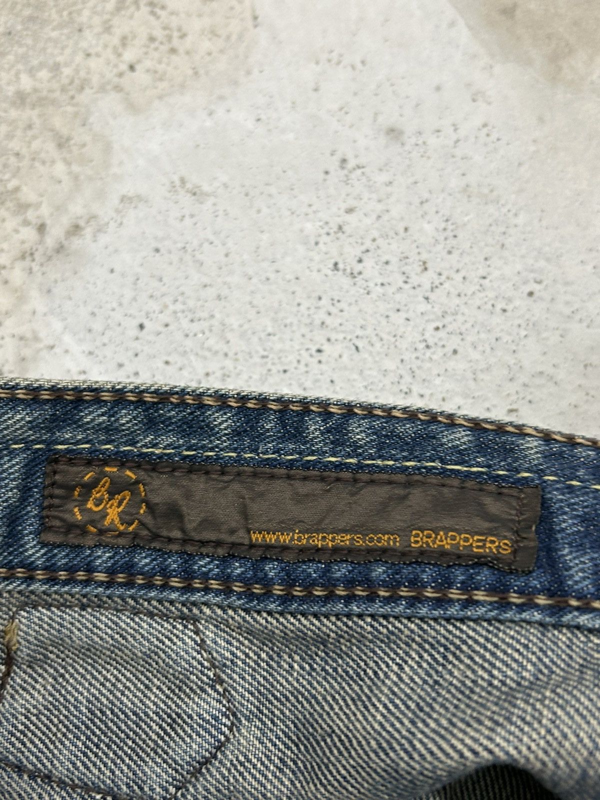 GOSTAR DE FUGA × Hysteric Glamour × Japanese Brand Brappers Jean Flare Rectangular Pocket Distressed Denim Size US 29 - 18 Thumbnail