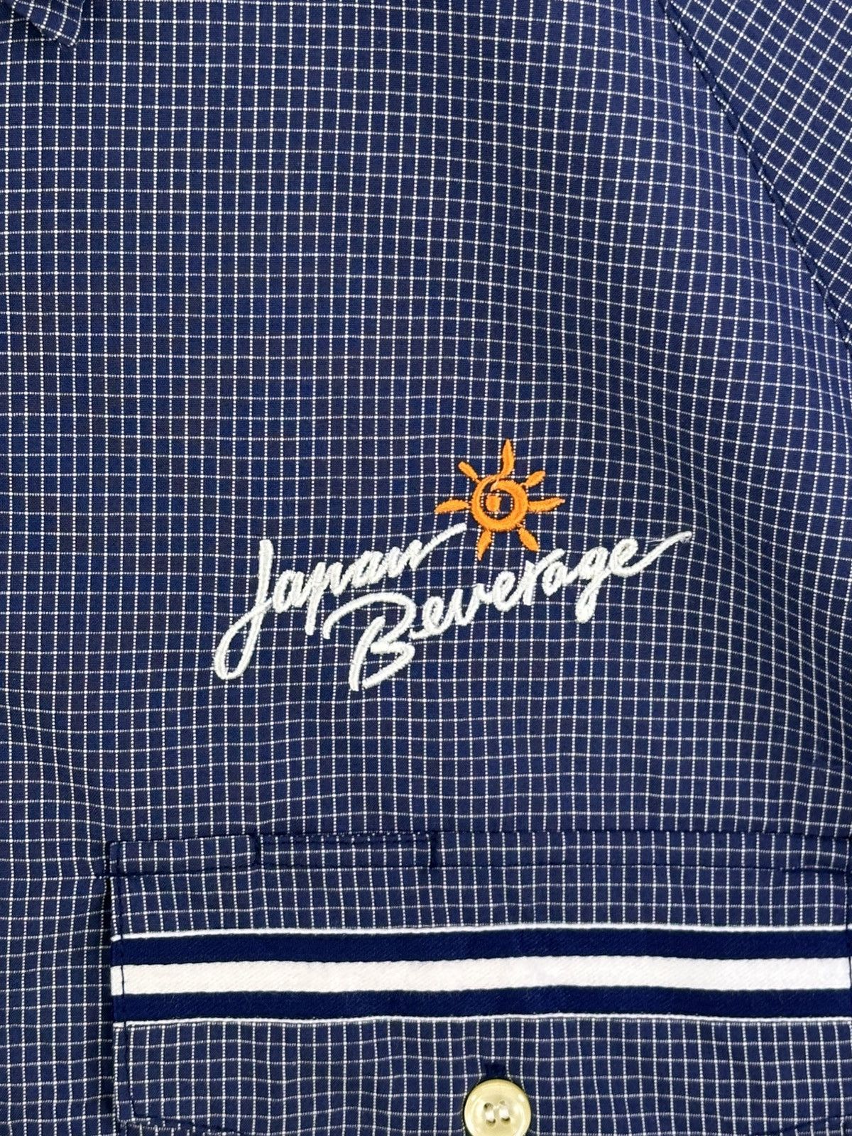 Japanese Brand Danbird Japan Beverage Grid Check Worker Shirt Size US L / EU 52-54 / 3 - 8 Thumbnail