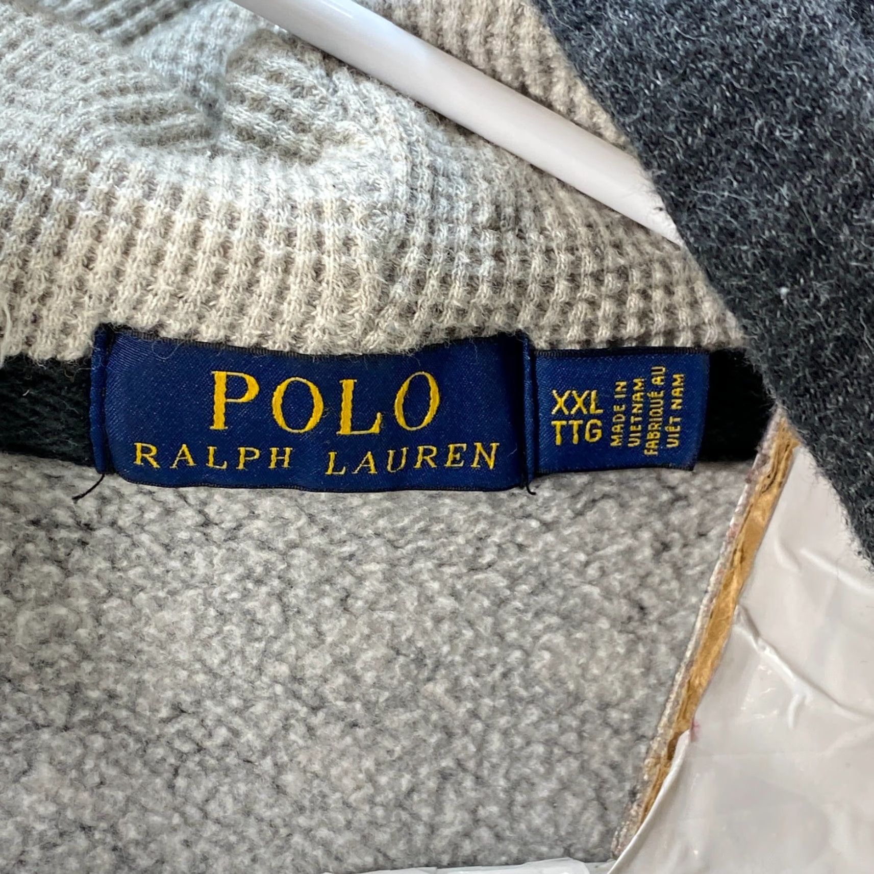 Ralph Lauren VINTAGE Polo Ralph Lauren Heavy Sweatshirt Gray Jacket Pony Logo Hoodie Mens XXL Size US XXL / EU 58 / 5 - 7 Thumbnail