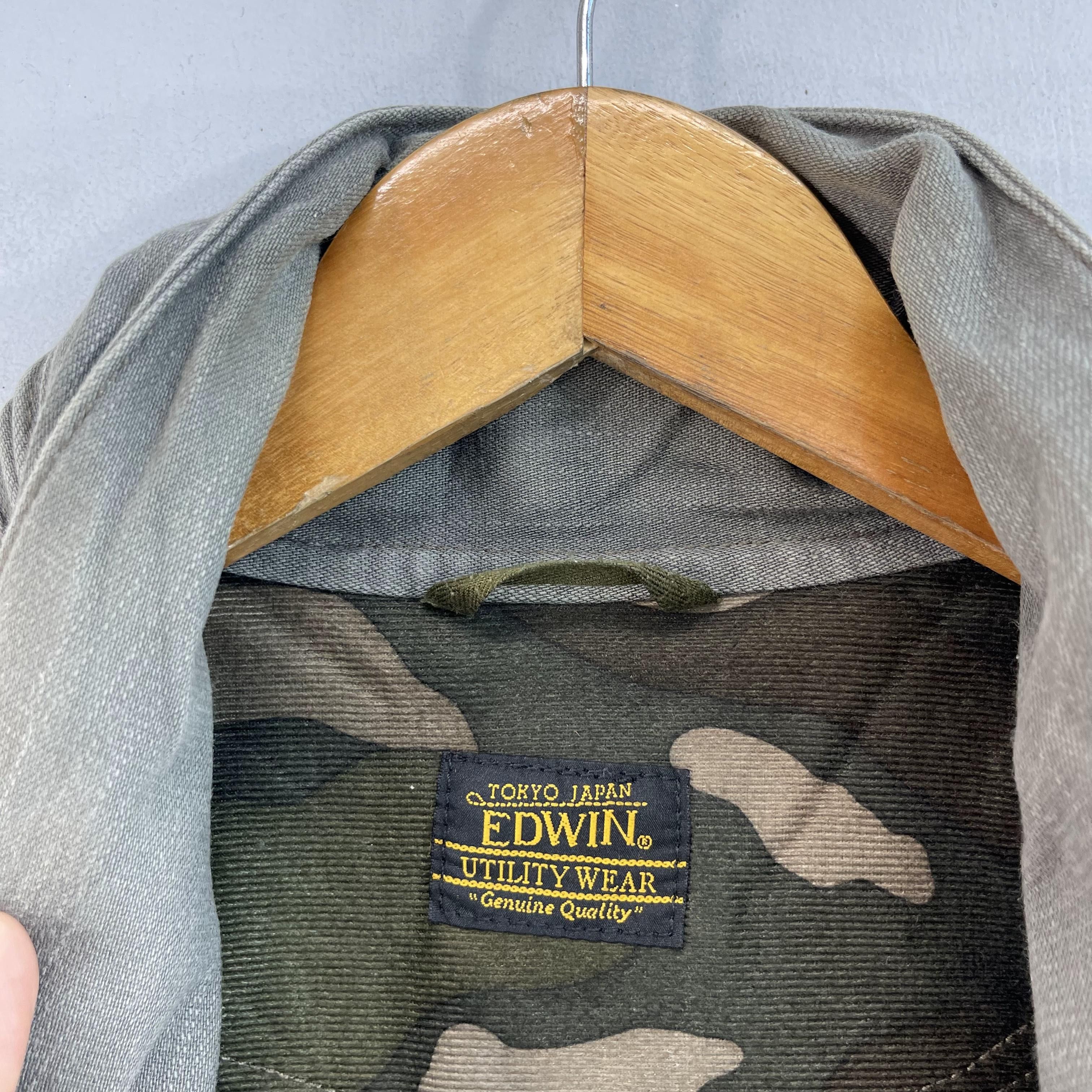 Edwin × Vintage Vintage EDWIN Military Utility Cargo Combat Jacket Size US M / EU 48-50 / 2 - 5 Thumbnail