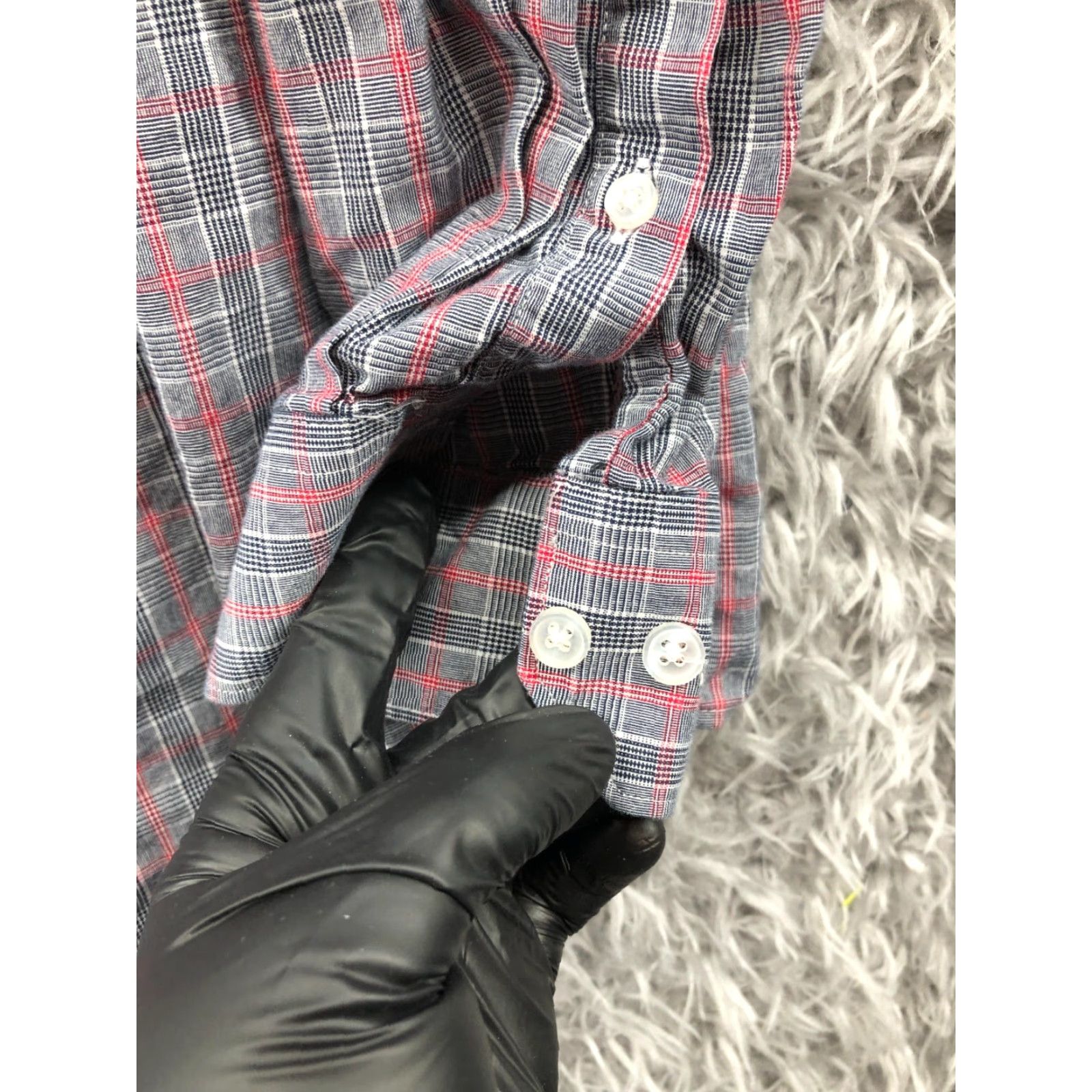 Akademiks Akademiks Slim Fit Shirt Mens M Long Sleeve Spread Collar Gray Plaid Size US M / EU 48-50 / 2 - 3 Thumbnail