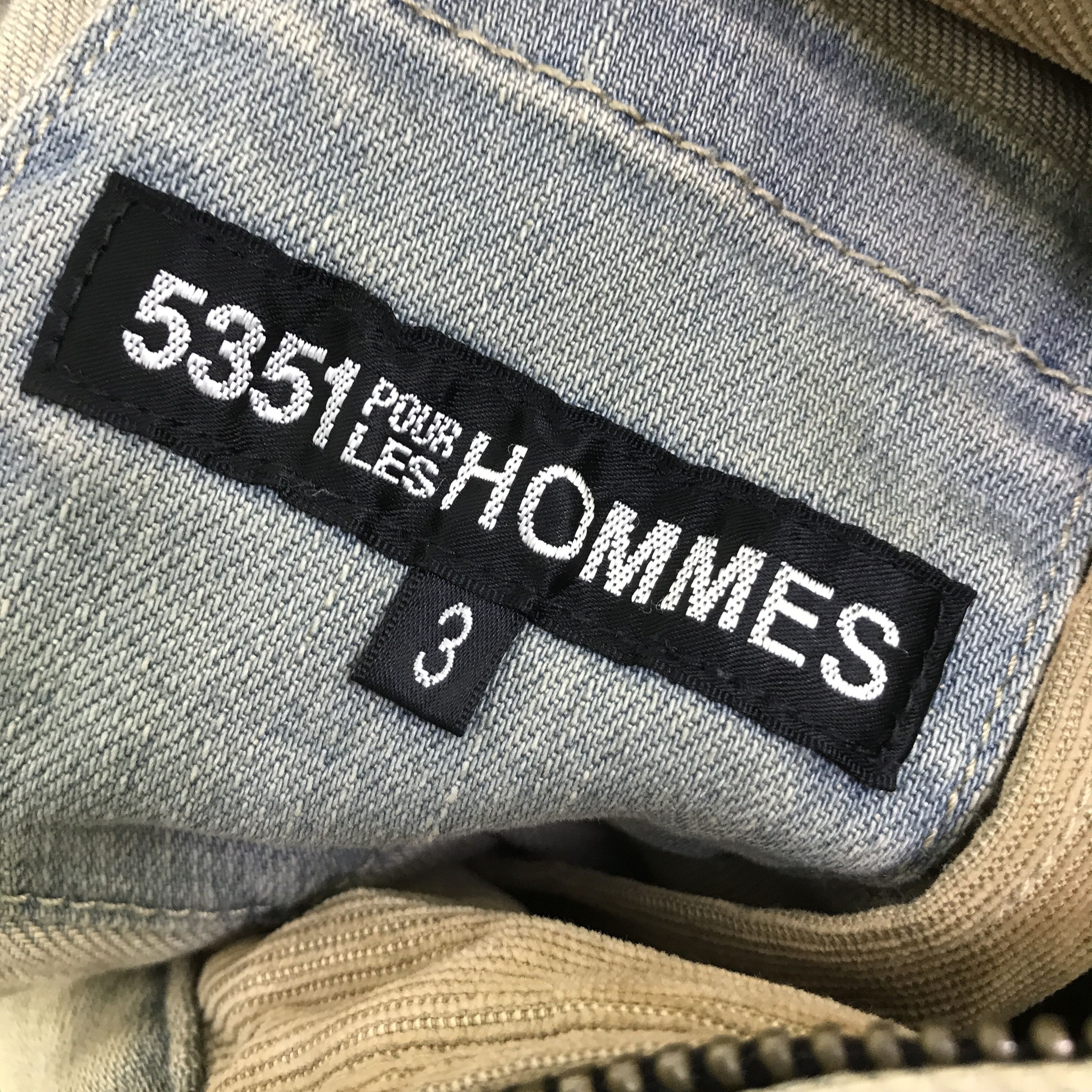 5351 POUR LES HOMMES 5351 VTG POUR LES HOMMES RUSTY DESIGN DENIM JACKET K86B16 Size US L / EU 52-54 / 3 - 11 Thumbnail