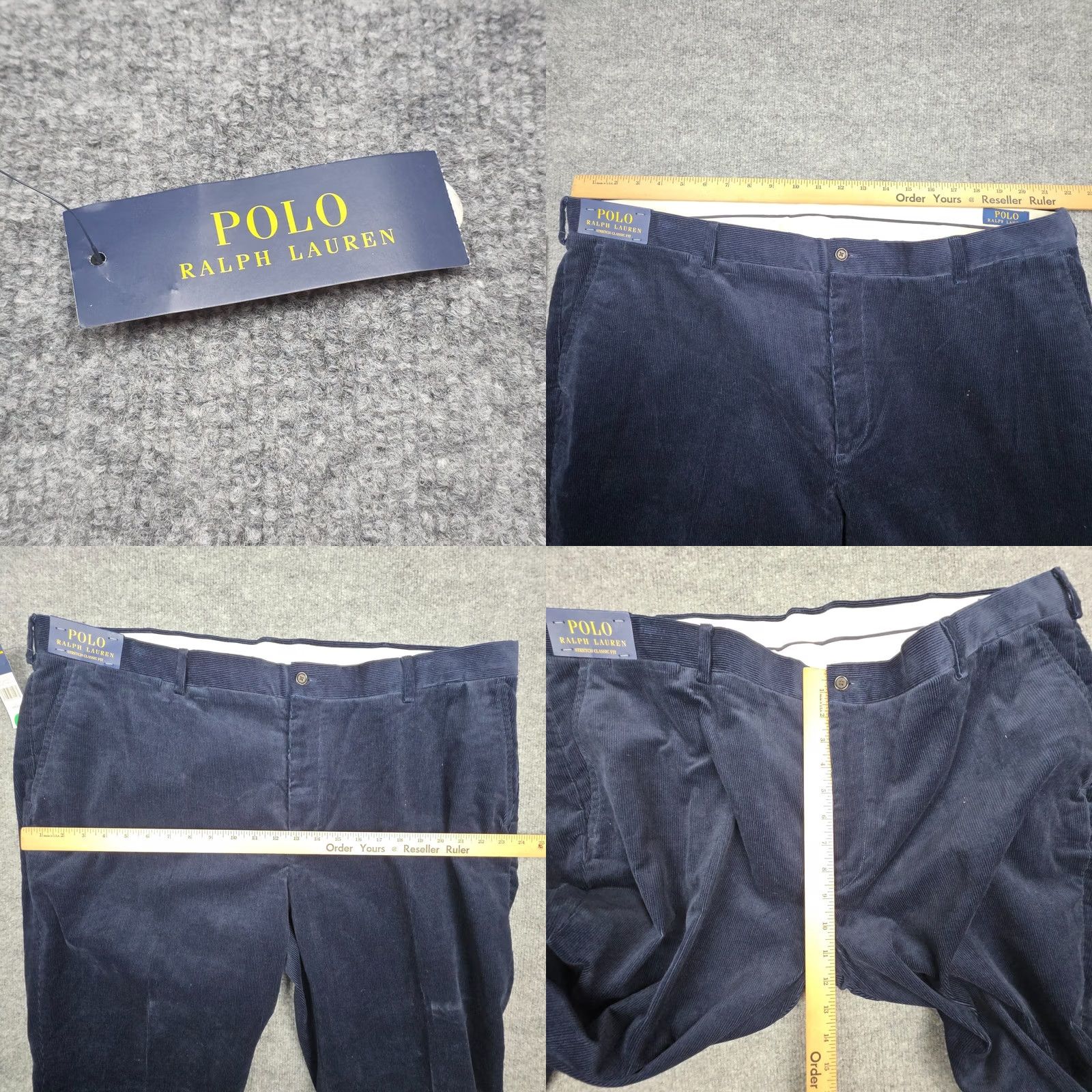 Polo Ralph Lauren Polo Ralph Lauren Corduroy Pants Men's 44 x 34 Blue Stretch NWT Size US XXL / EU 58 / 5 - 9 Thumbnail