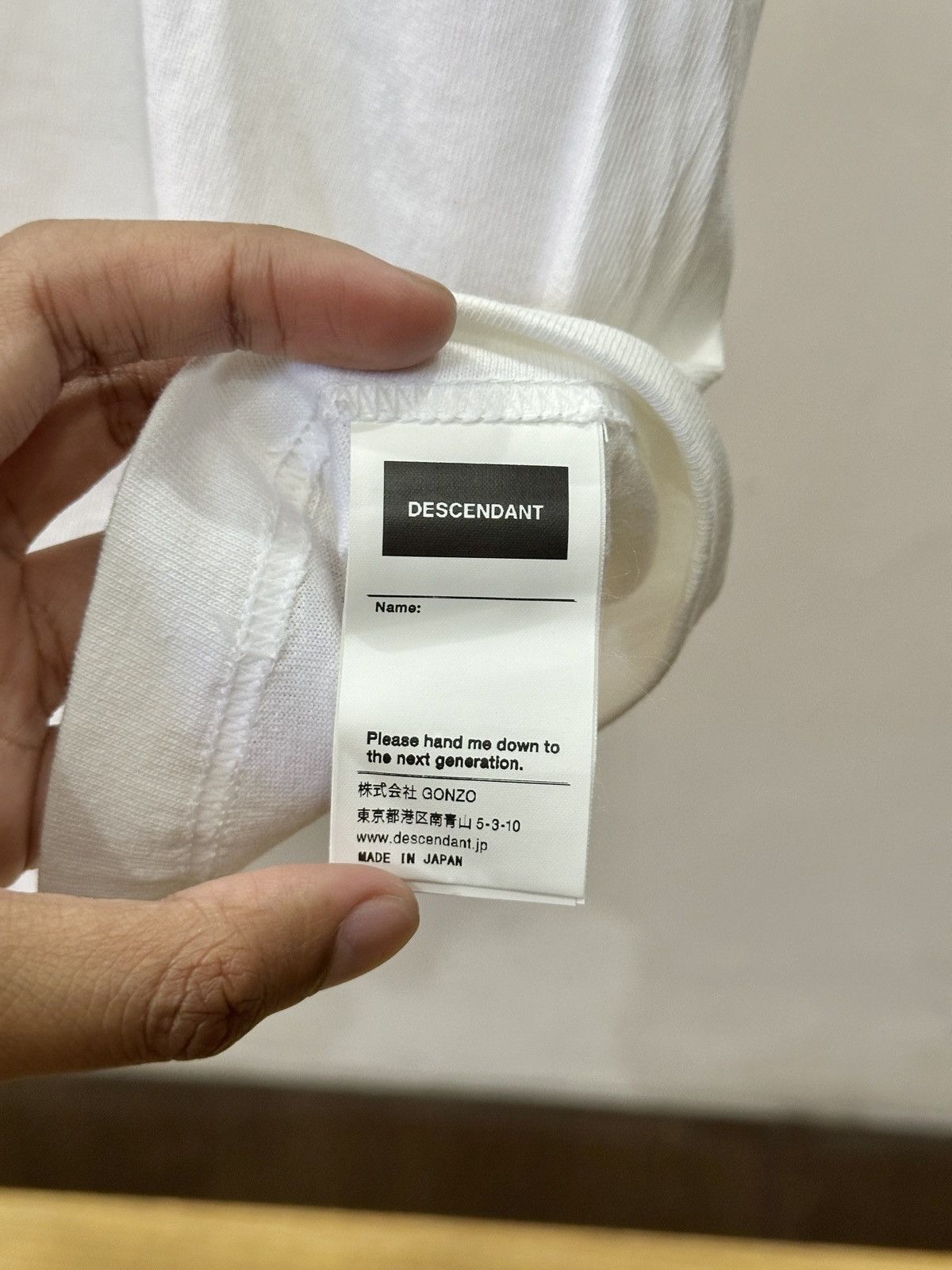 Descendant Descendant GLM tee "White" - L Size US L / EU 52-54 / 3 - 5 Thumbnail