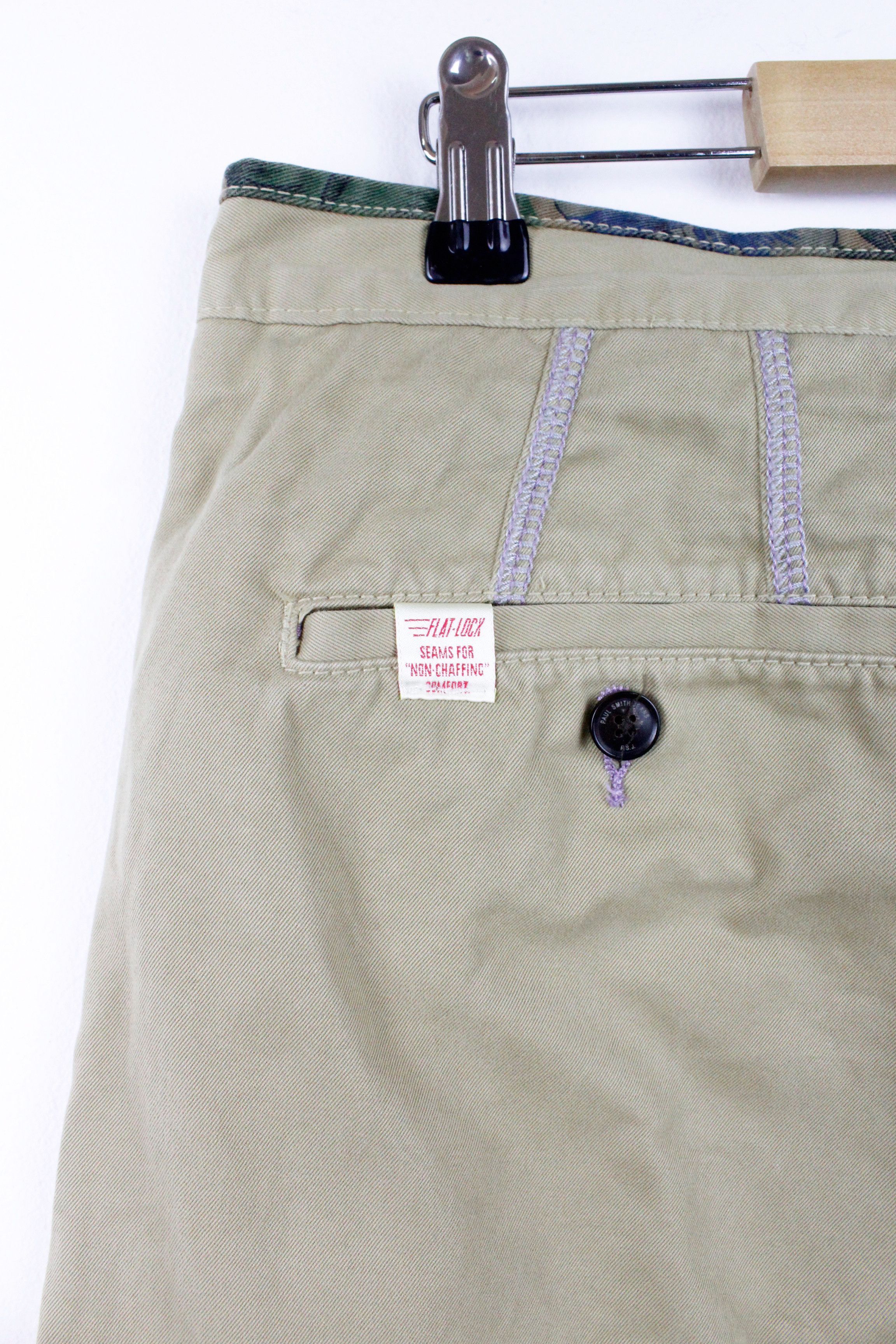 Paul Smith × Paul Smith Red Ear Paul Smith Beige Twill Cotton Flat Lock Heritage Pants Size US 32 / EU 48 - 6 Thumbnail