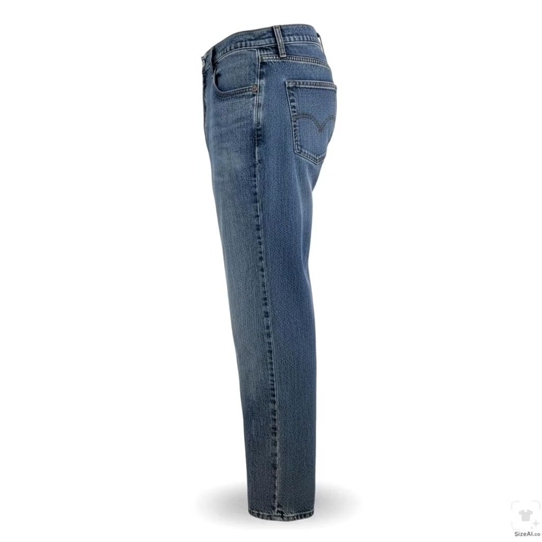 Levi's Levi's 541 Jeans Mens 38x30 Blue Medium Wash Tapered Athletic Zip Fly Denim 5-Pocket Logo Size US 38 / EU 54 - 3 Thumbnail