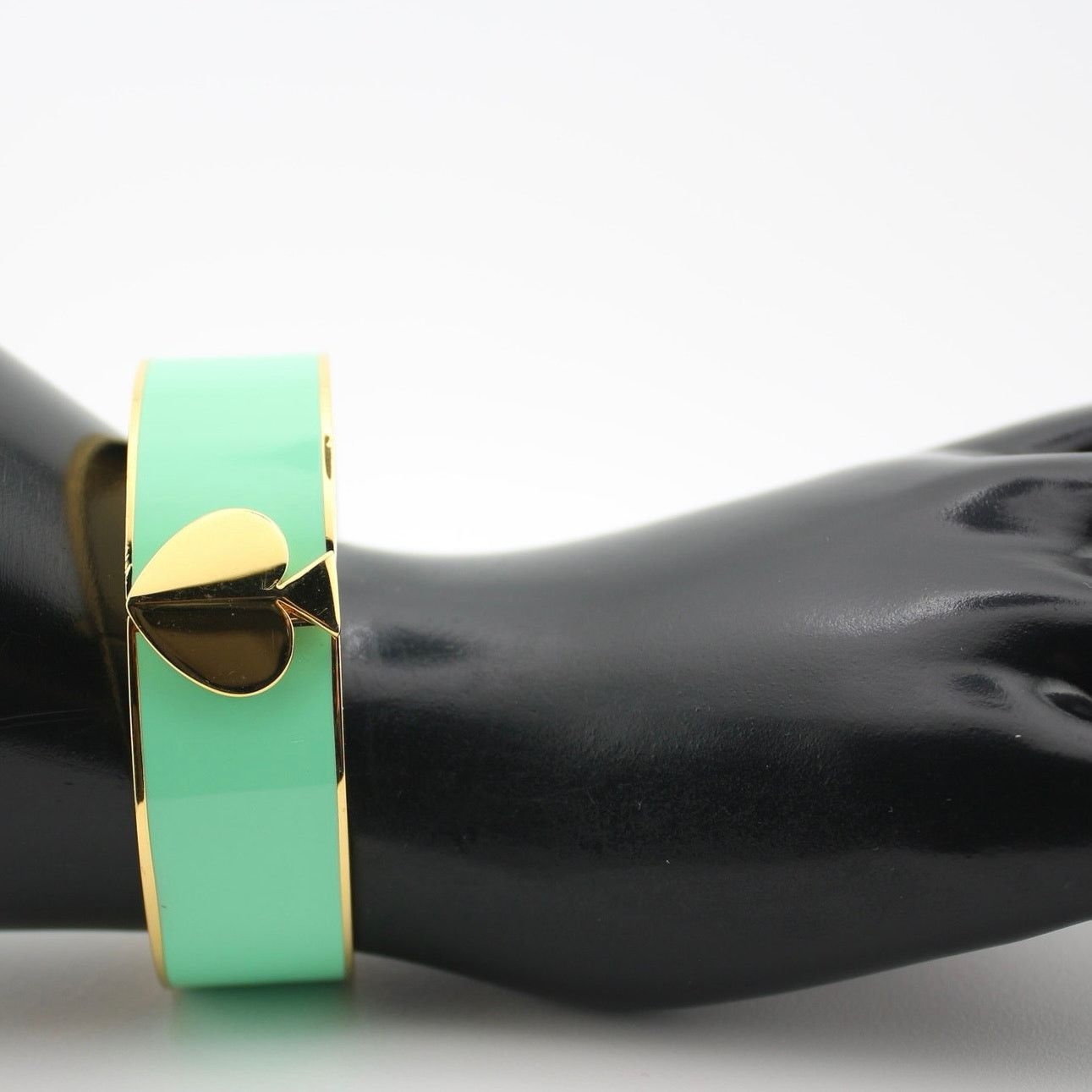 Kate Spade Kate Spade New York Heritage Spade Mint Enamel Gold Bangle Size ONE SIZE - 6 Thumbnail