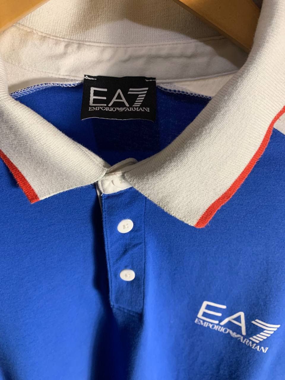 Emporio Armani VERY RARE EMPORIO ARMANI ITALIAN DESIGNER CLASSIC POLO DELUX Size US XXL / EU 58 / 5 - 3 Thumbnail