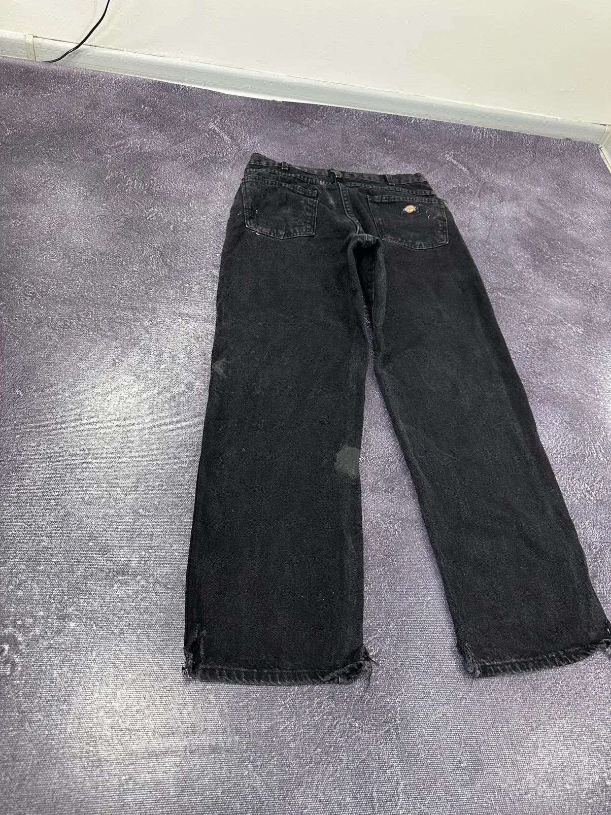 Dickies × Vintage Vintage Dickies Black Denim Straight Fit Hype Work Jeans Size US 34 / EU 50 - 3 Thumbnail