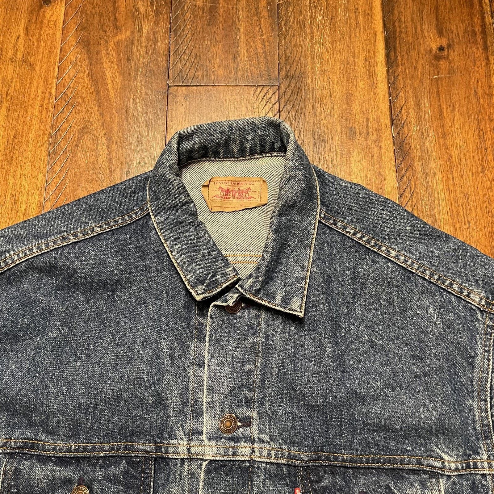 Levi's Vtg Levis Jacket Mens L Acid Wash Denim Trucker Made USA 90s Size US L / EU 52-54 / 3 - 5 Thumbnail