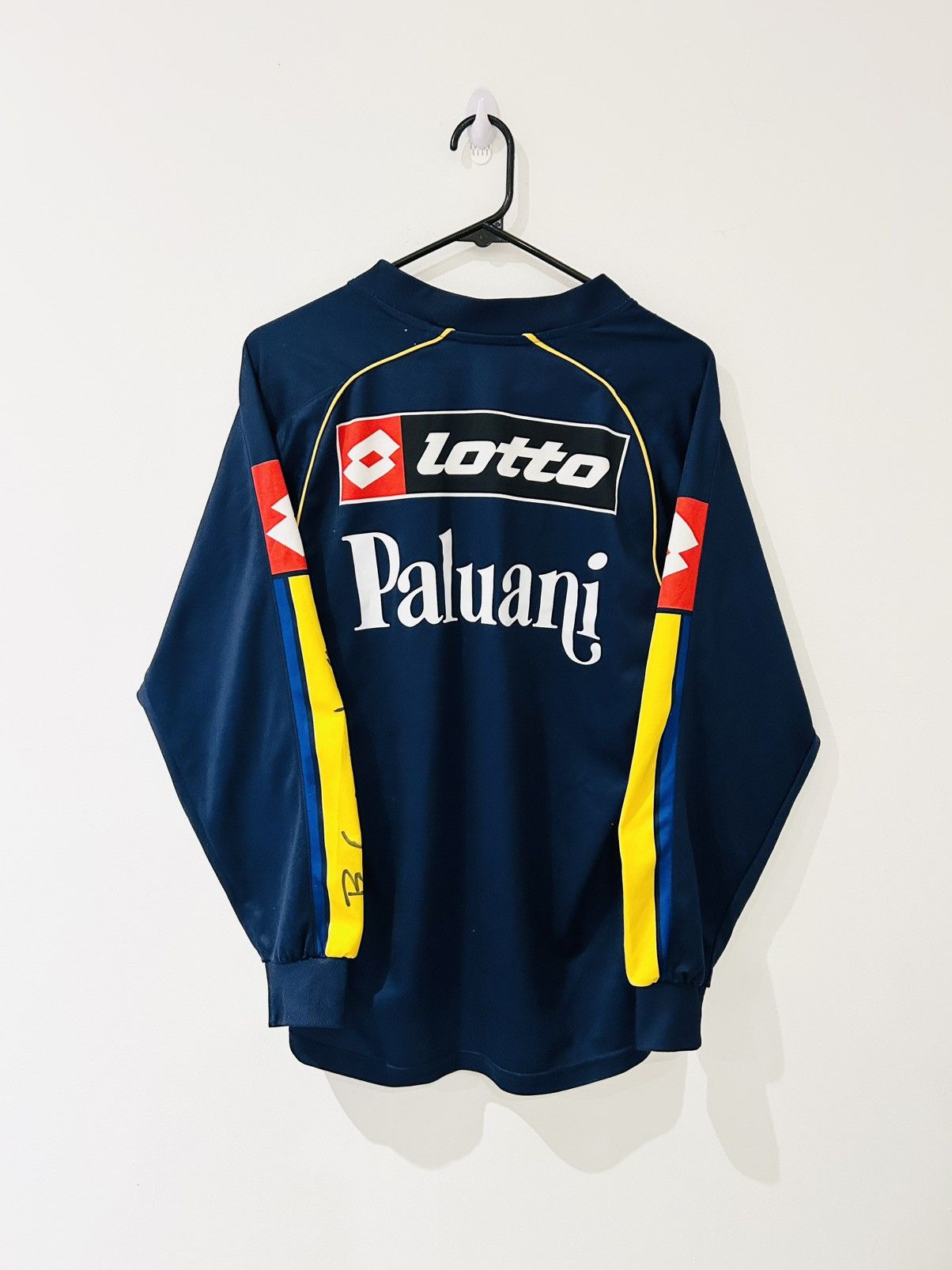 Lotto Sport Hellas Verona 2000/01 training matchworn and signed jersey Size US M / EU 48-50 / 2 - 2 Thumbnail