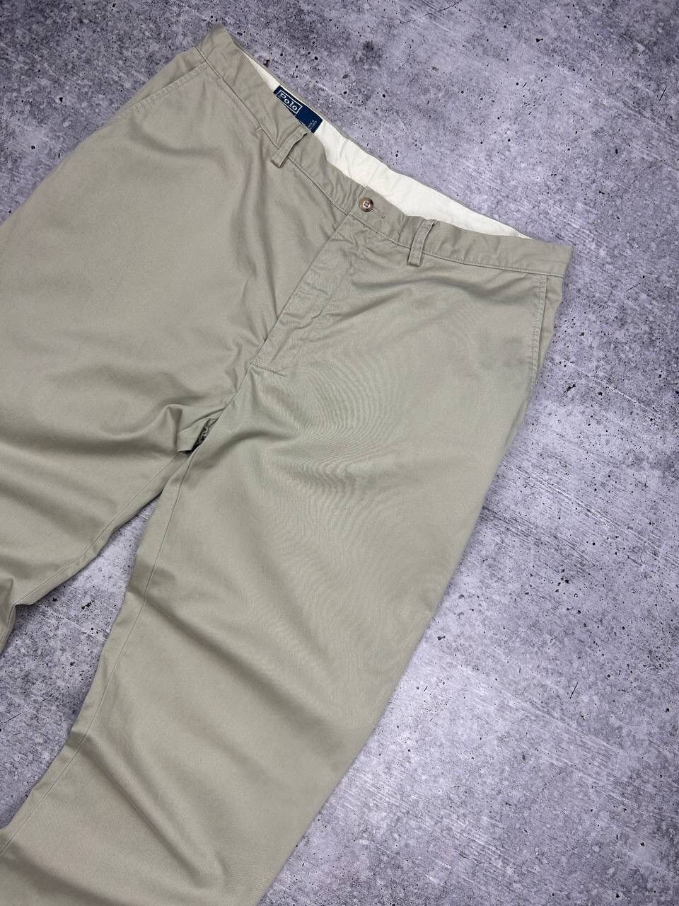 Polo Ralph Lauren × Vintage Vintage Polo Ralph Lauren Y2K Style Gordon Chino Beige Pants Size US 38 / EU 54 - 5 Thumbnail