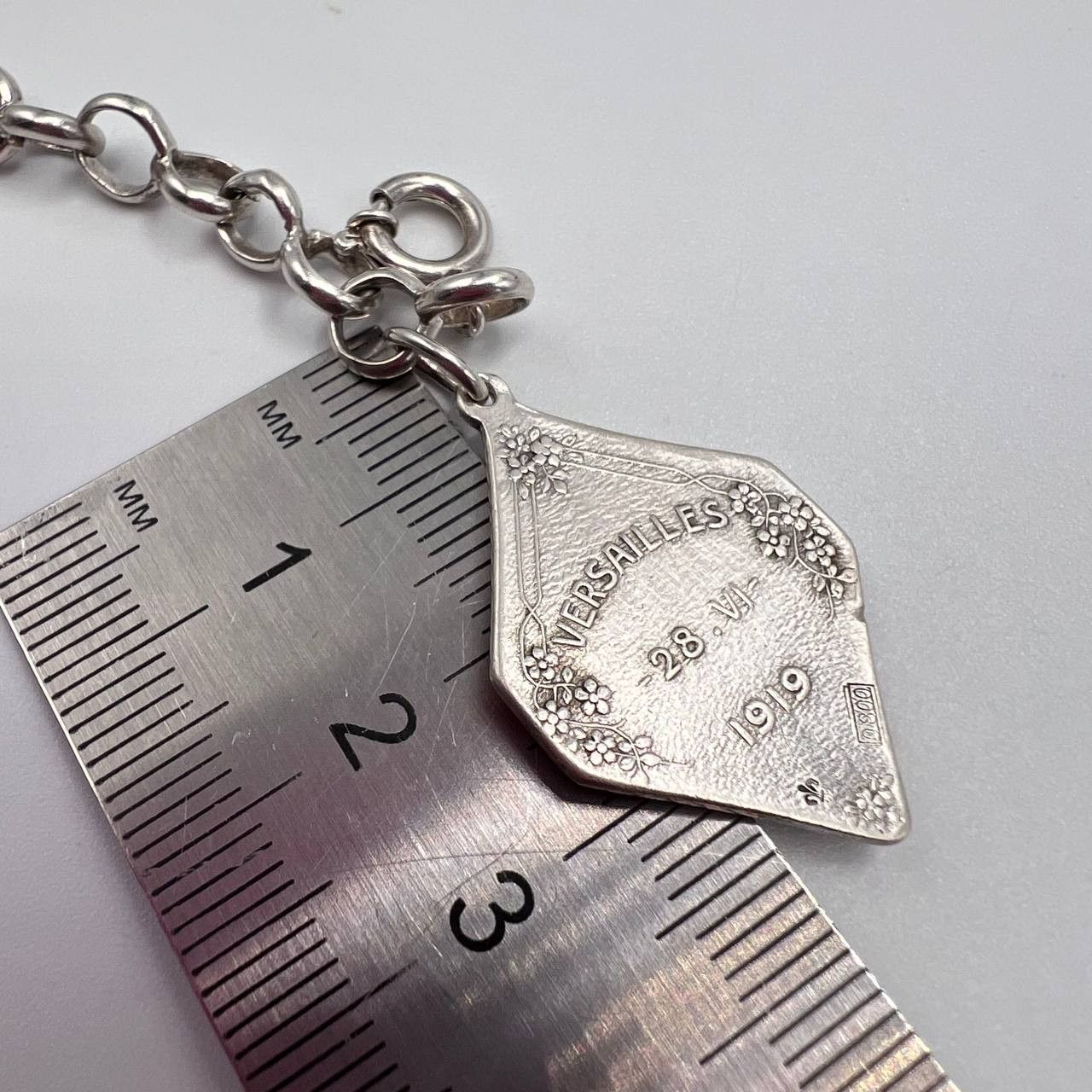 Vintage Vintage 800 Silver Bracelet PAX 1919 Versailles Marked Size ONE SIZE - 7 Thumbnail