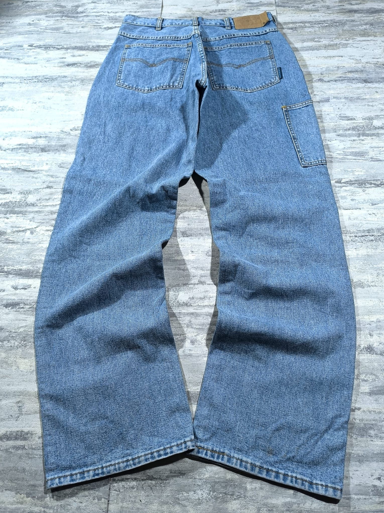 Southpole baggy double knee carpenter skate jeans rap Size US 31 - 3 Thumbnail