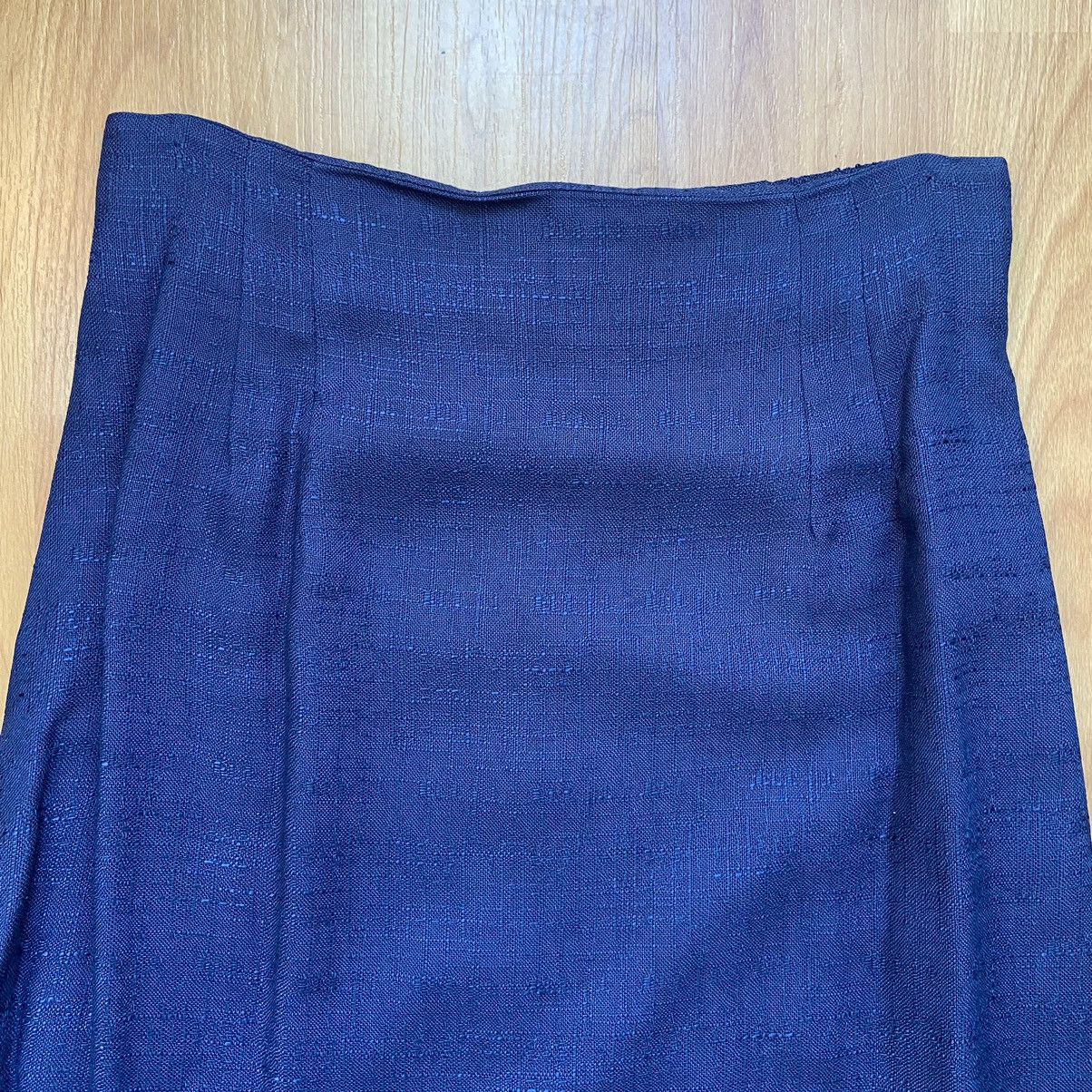 Vintage Vintage Norton McNaughton Women’s Navy Skirt Size 14 Size 36" / US 14 / IT 50 - 4 Thumbnail