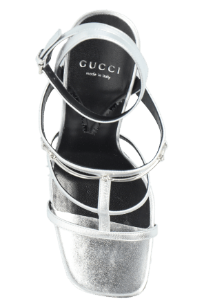 Gucci o1s1wg110225 Heel Sandals in Silver Size US 7 / IT 37 - 7 Thumbnail
