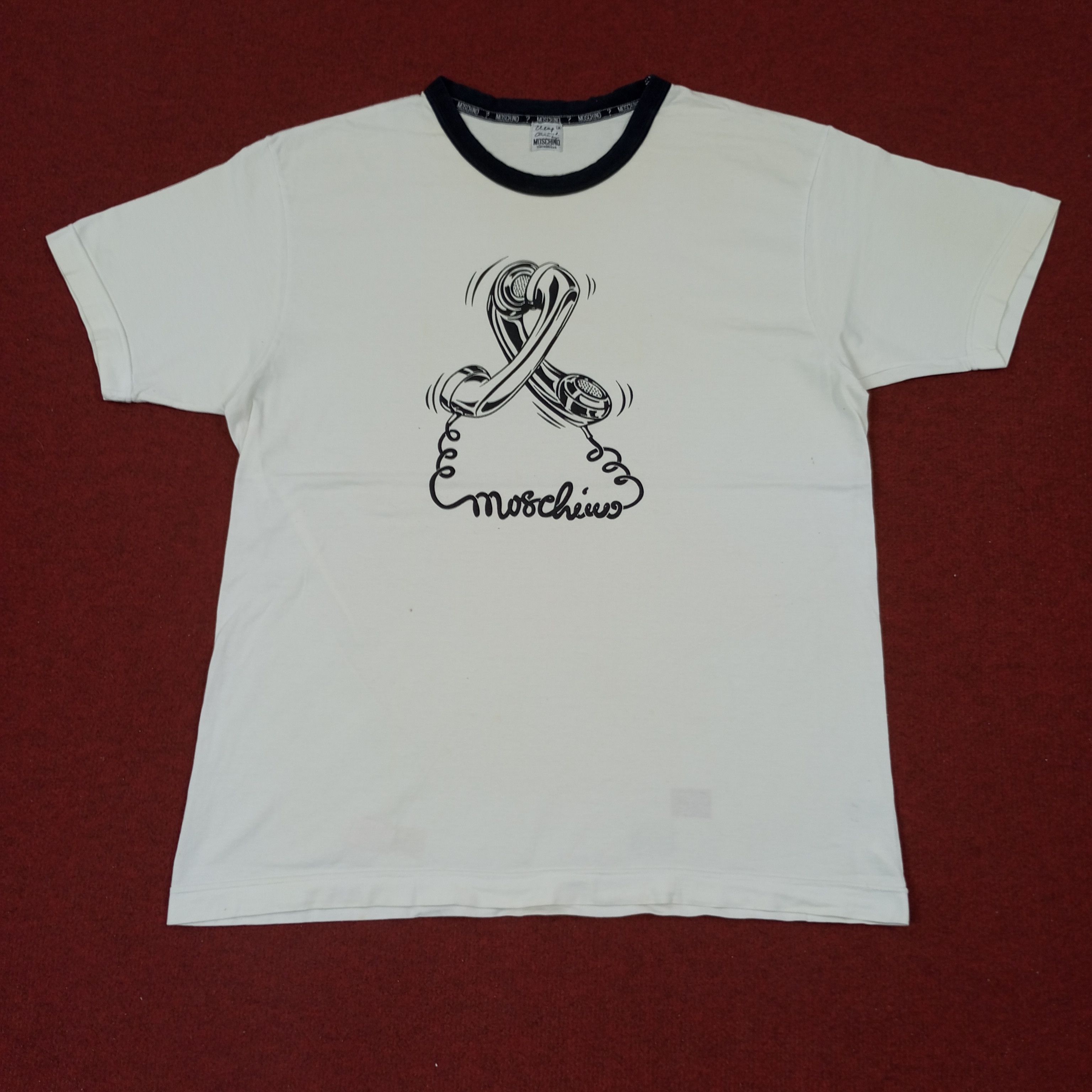 Moschino × Vintage Moschino Japanese Brand Tshirt c219n71 Size US L / EU 52-54 / 3 - 1 Thumbnail