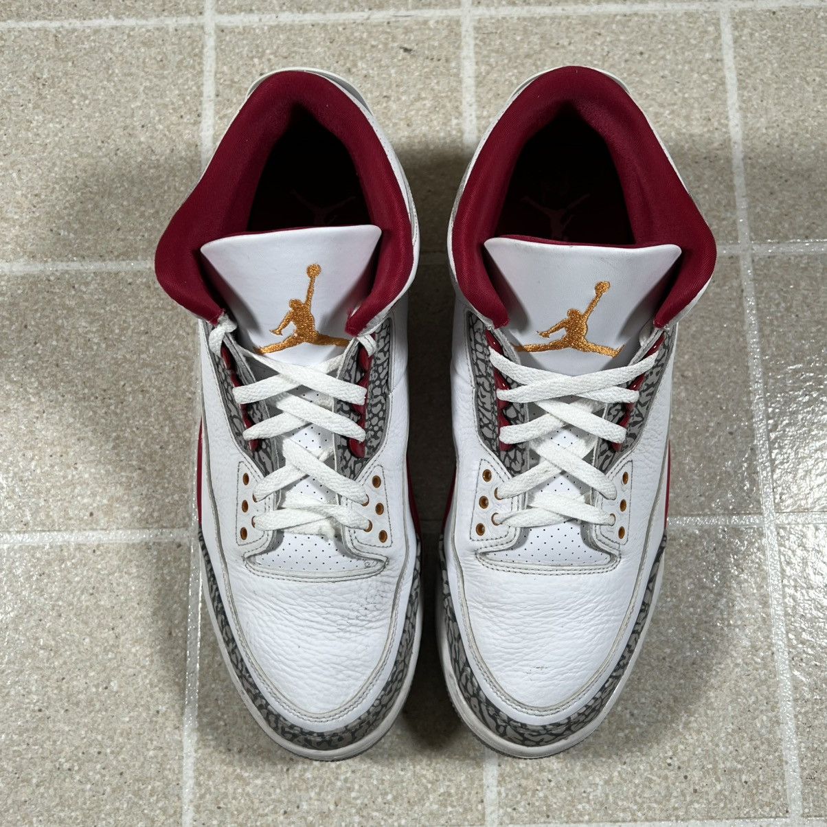 Jordan Brand Air Jordan 3 Retro Cardinal Red Size 12 Basketball Nike Size US 13 / EU 46 - 3 Thumbnail