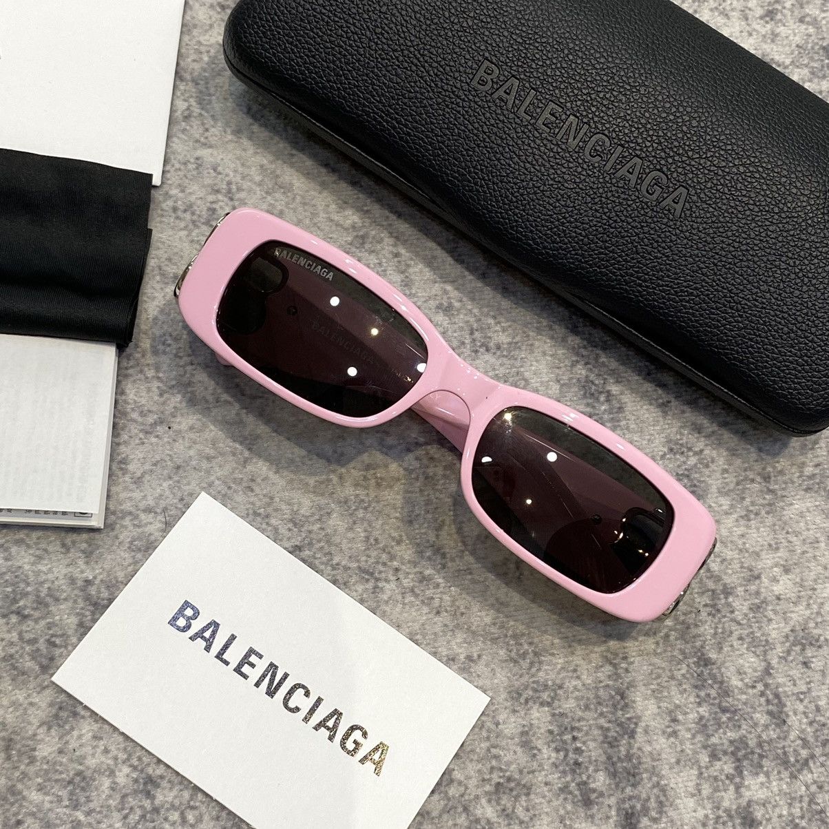 Balenciaga BALENCIAGA Dynasty Sunglasses PINK Size ONE SIZE - 3 Thumbnail