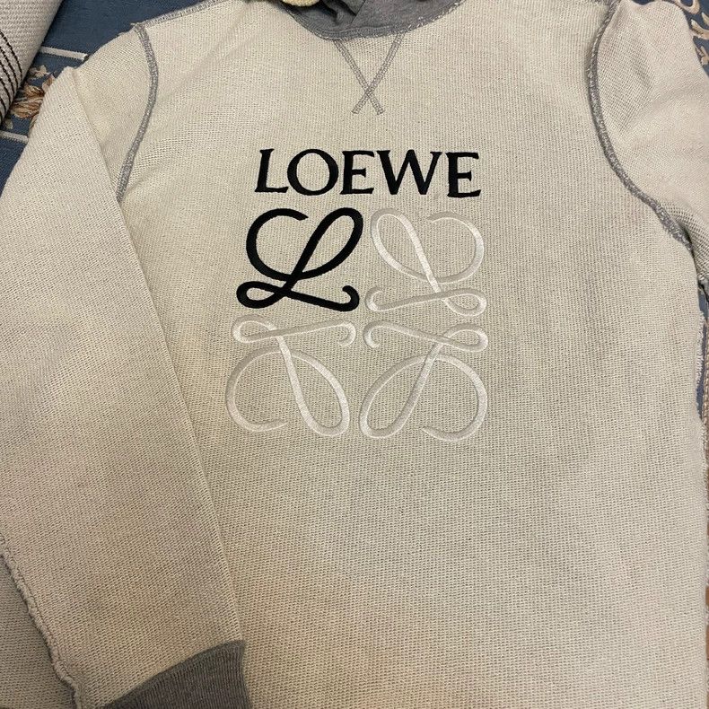 Loewe LOEWE Colorblock Logo Embroidered Sweatshirt - dmc Size US XS / EU 42 / 0 - 1 Thumbnail