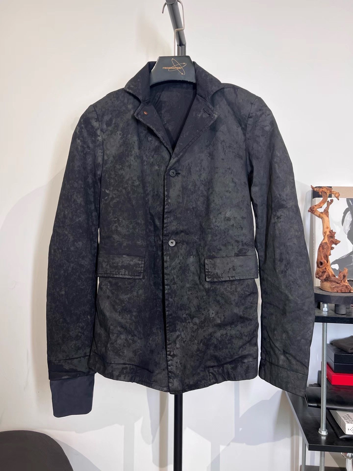 11 By Boris Bidjan Saberi Boris Bidjan Saberi 11by BBS B1 Mud-Dyed Wax Blazer K35 Size US S / EU 44-46 / 1 - 1 Thumbnail