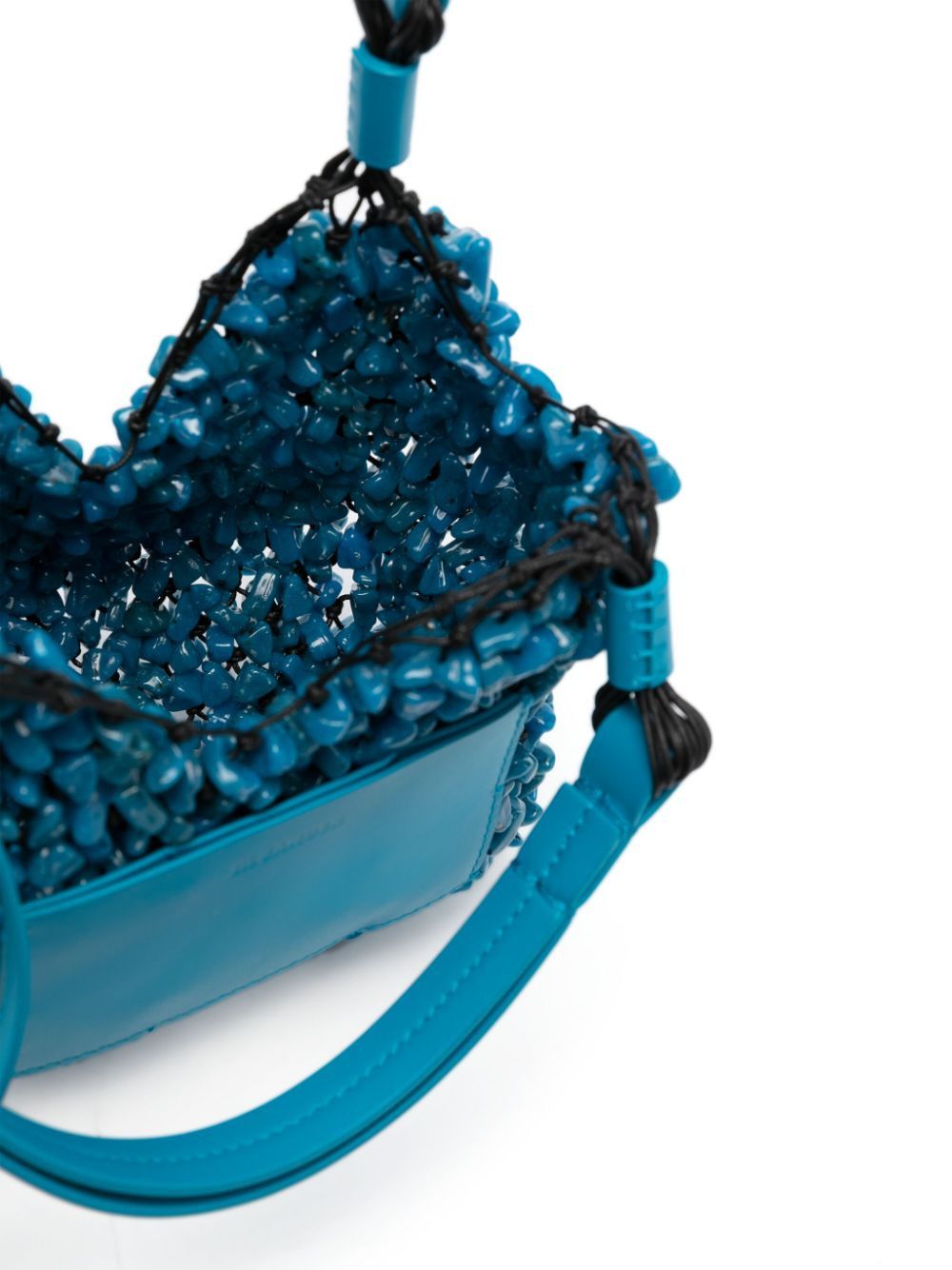 Jil Sander o1loc1c1124 Size: OS/ Small Beaded Tote Bag in Blue Size ONE SIZE - 4 Thumbnail