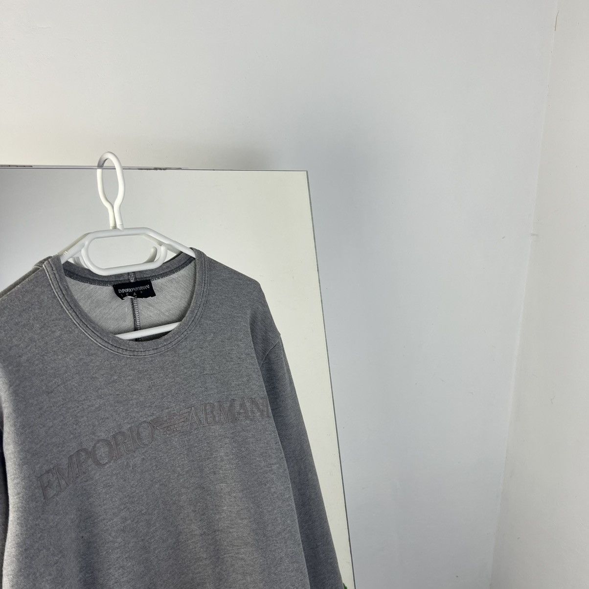 Emporio Armani Vintage Emporio Armani 3D Big Logo Luxury Sweatshirt Size US L / EU 52-54 / 3 - 2 Thumbnail