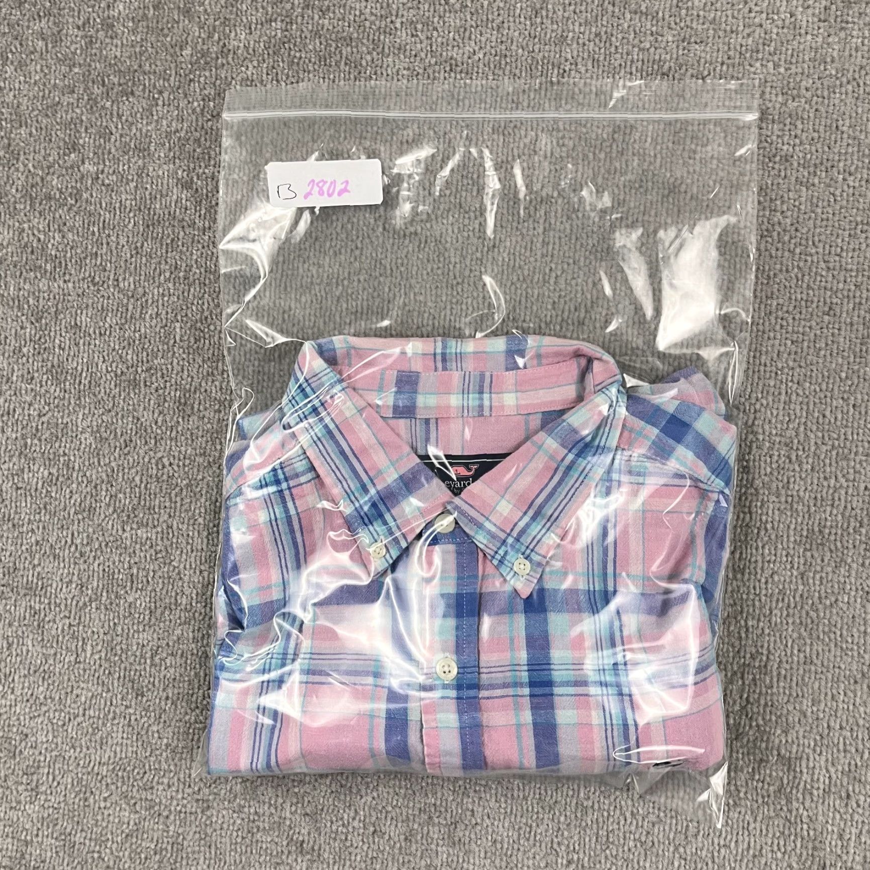 Vineyard Vines Vineyard Vines Whale Shirt Mens 2XL XXL Pink Blue Plaid Cotton Linen Button Down Size US XXL / EU 58 / 5 - 7 Thumbnail