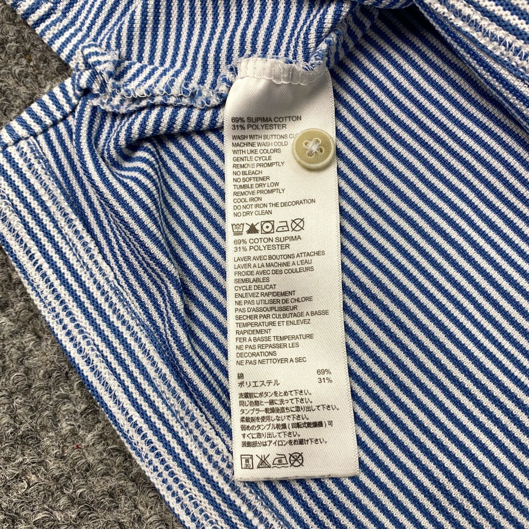 Tommy Bahama Tommy Bahama Polo Golf Shirt Mens 3XL Blue/White Striped Embroidered Size US XXL / EU 58 / 5 - 7 Thumbnail