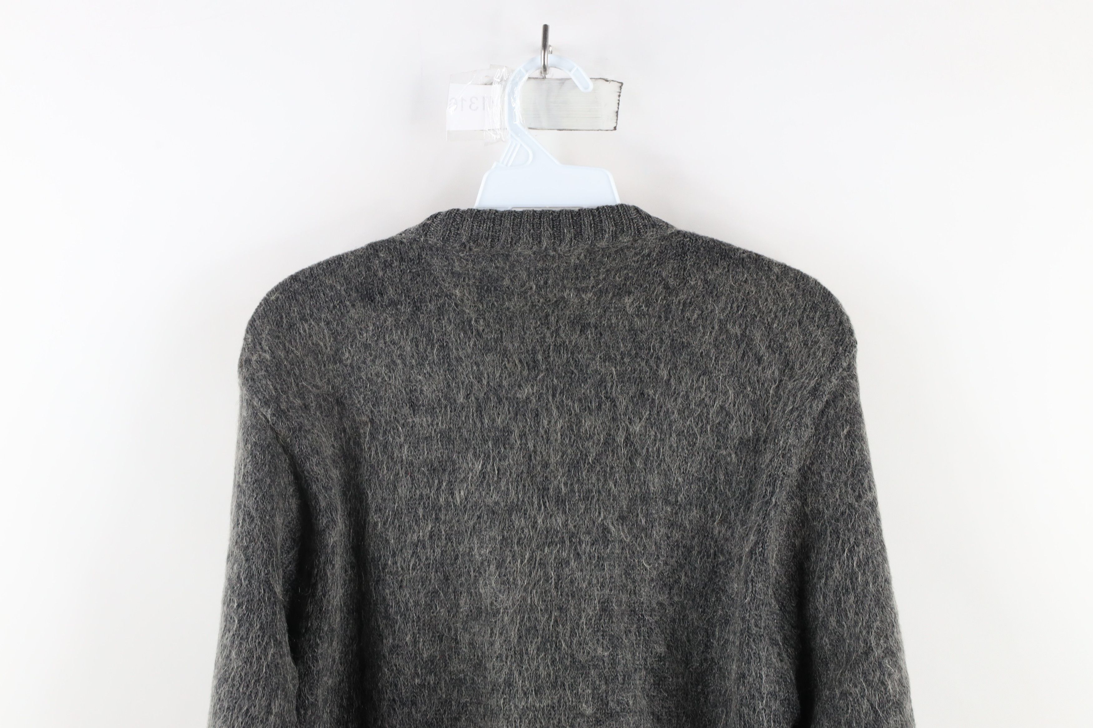 Vintage Vintage 40s 50s Streetwear Wool Shag Knit Sweater Gray Size US S / EU 44-46 / 1 - 14 Thumbnail